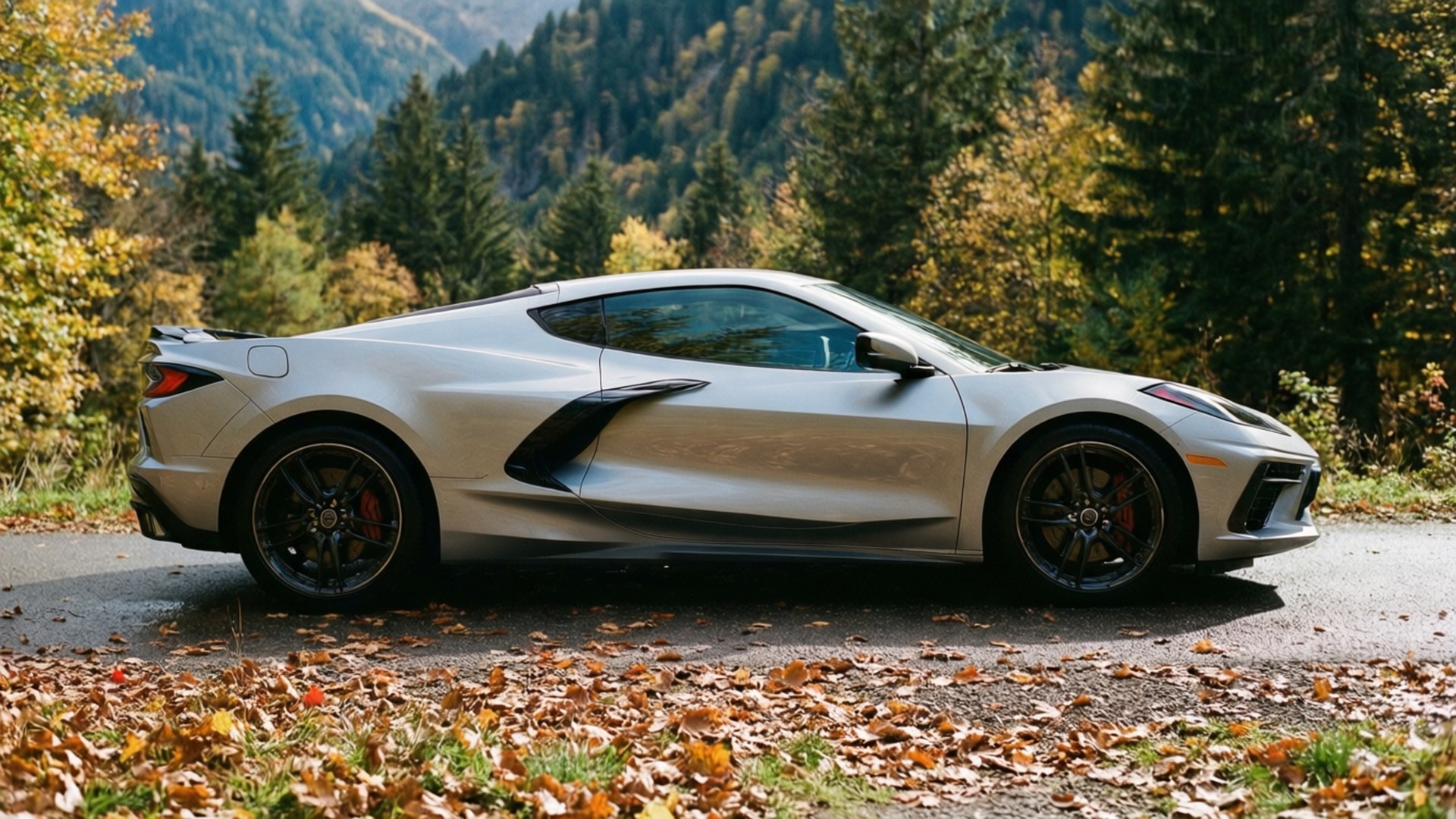 Høstlig Corvette-kjøretur Bakgrunner