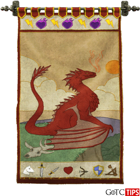 Hus Targaryen Banner Game of Thrones Bakgrunner