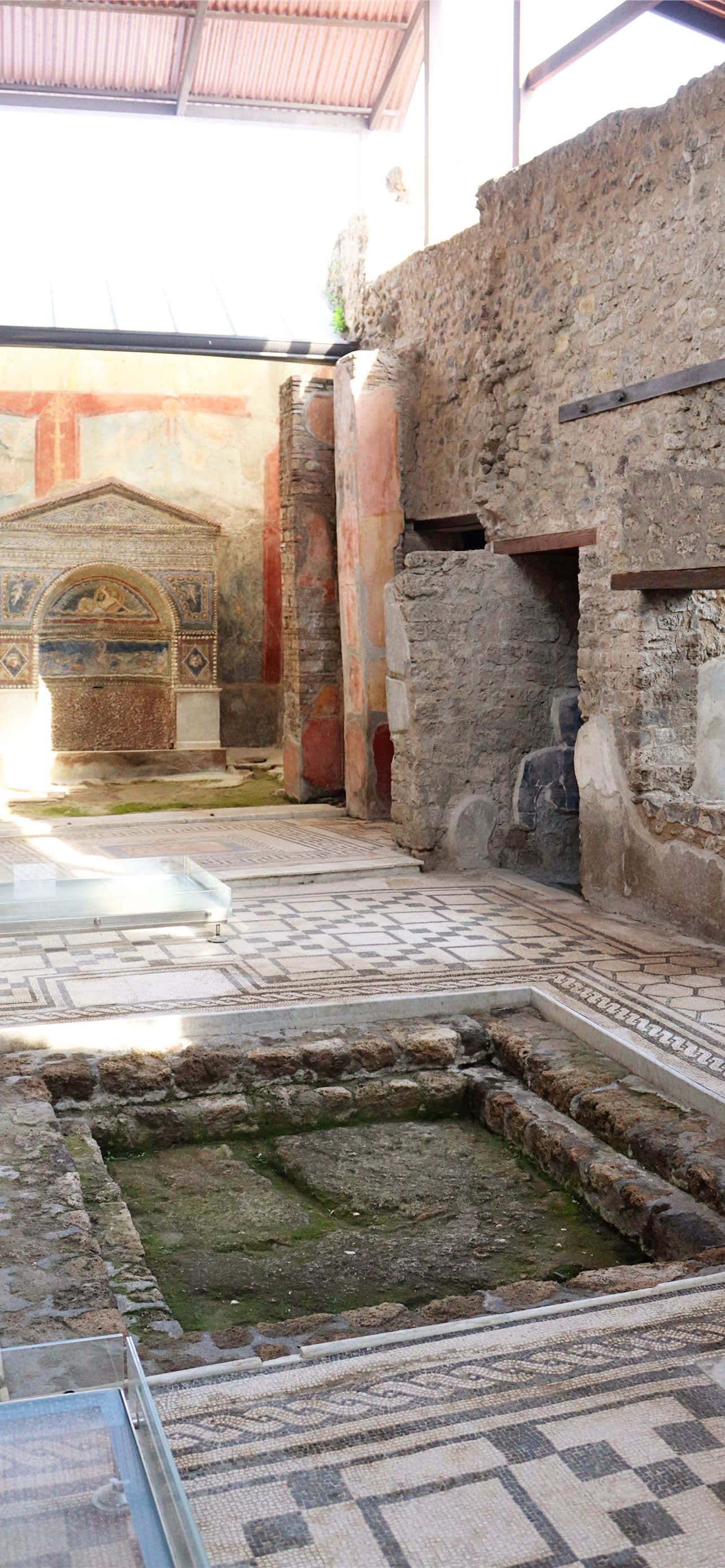 Huset til den sårede bjørnen i Pompeii Bakgrunner
