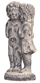 Hviskende barnestatue Bakgrunner