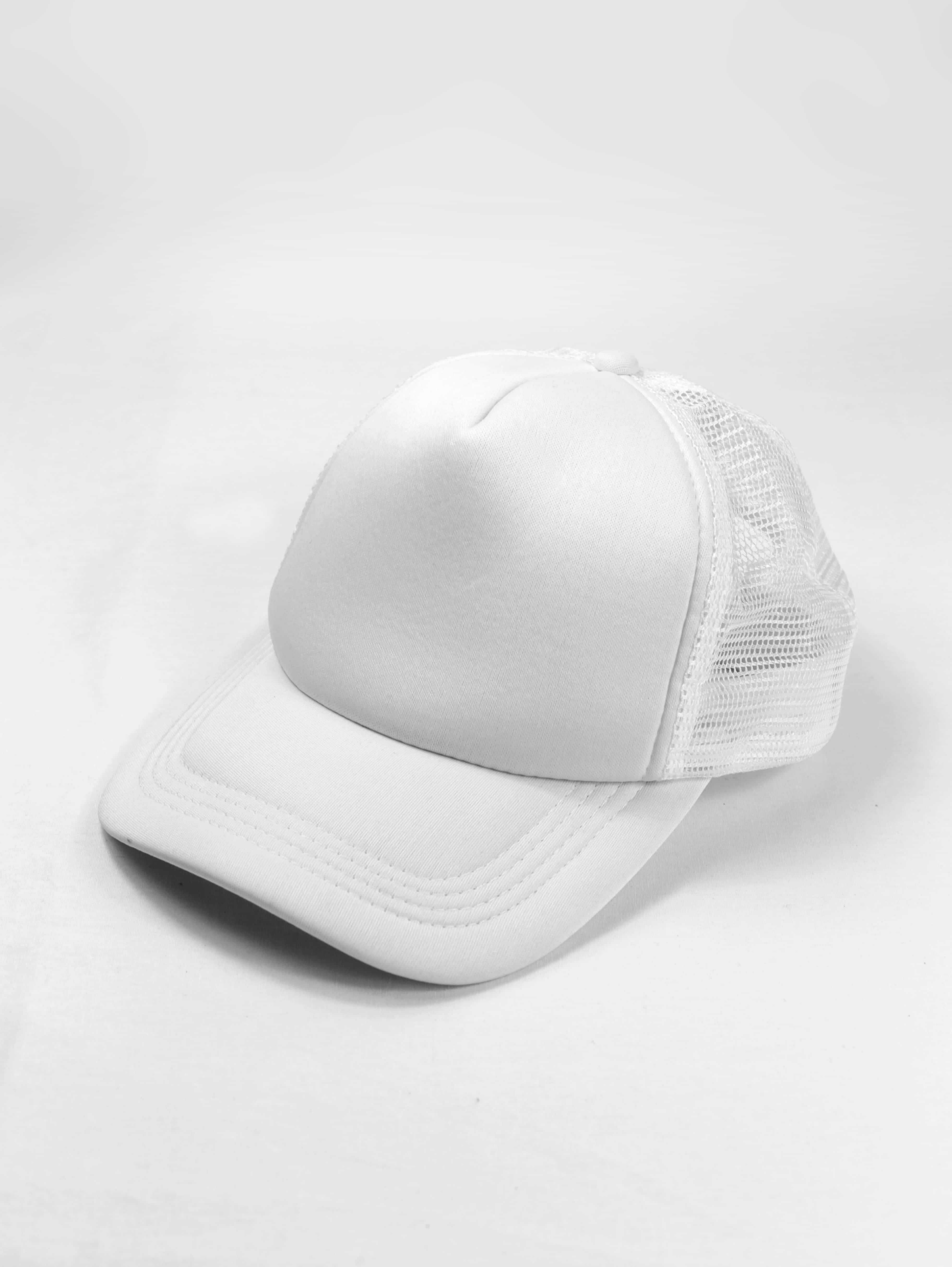 Hvit baseballcaps uten mønster Bakgrunner