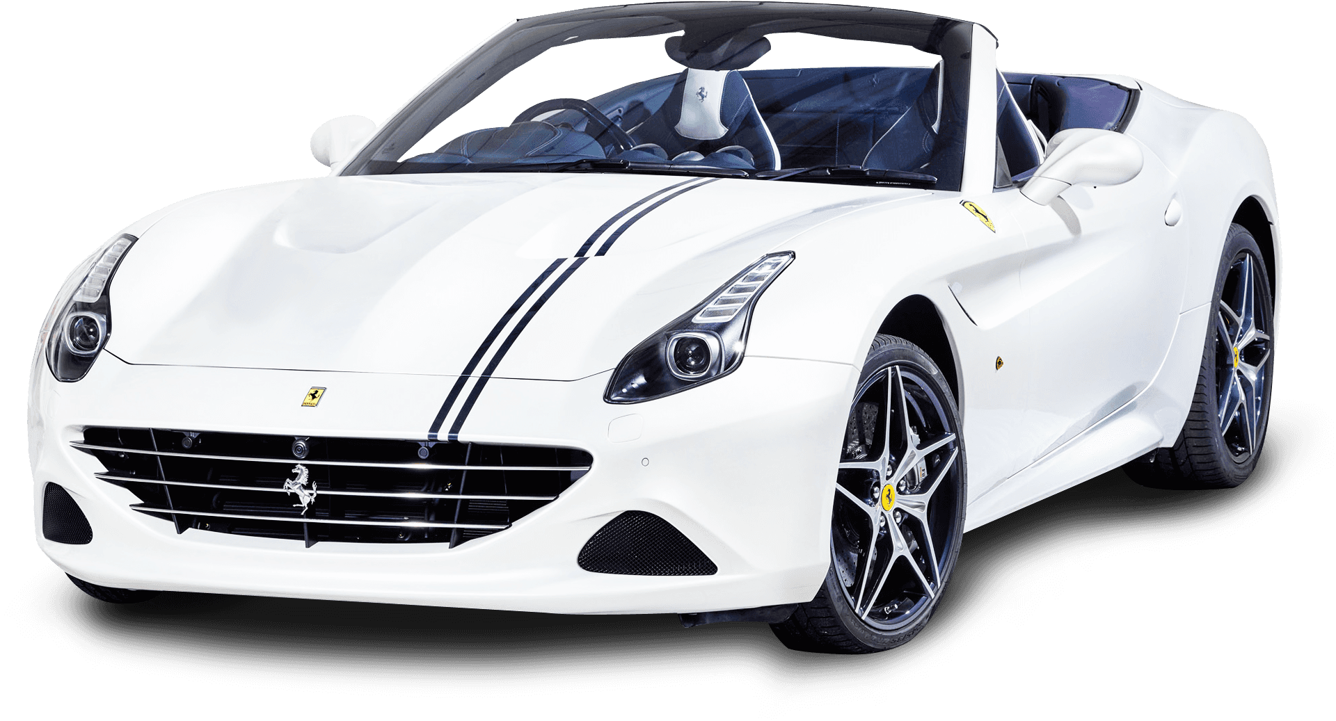 Hvit Ferrari Cabriolet Sportsbil Bakgrunner