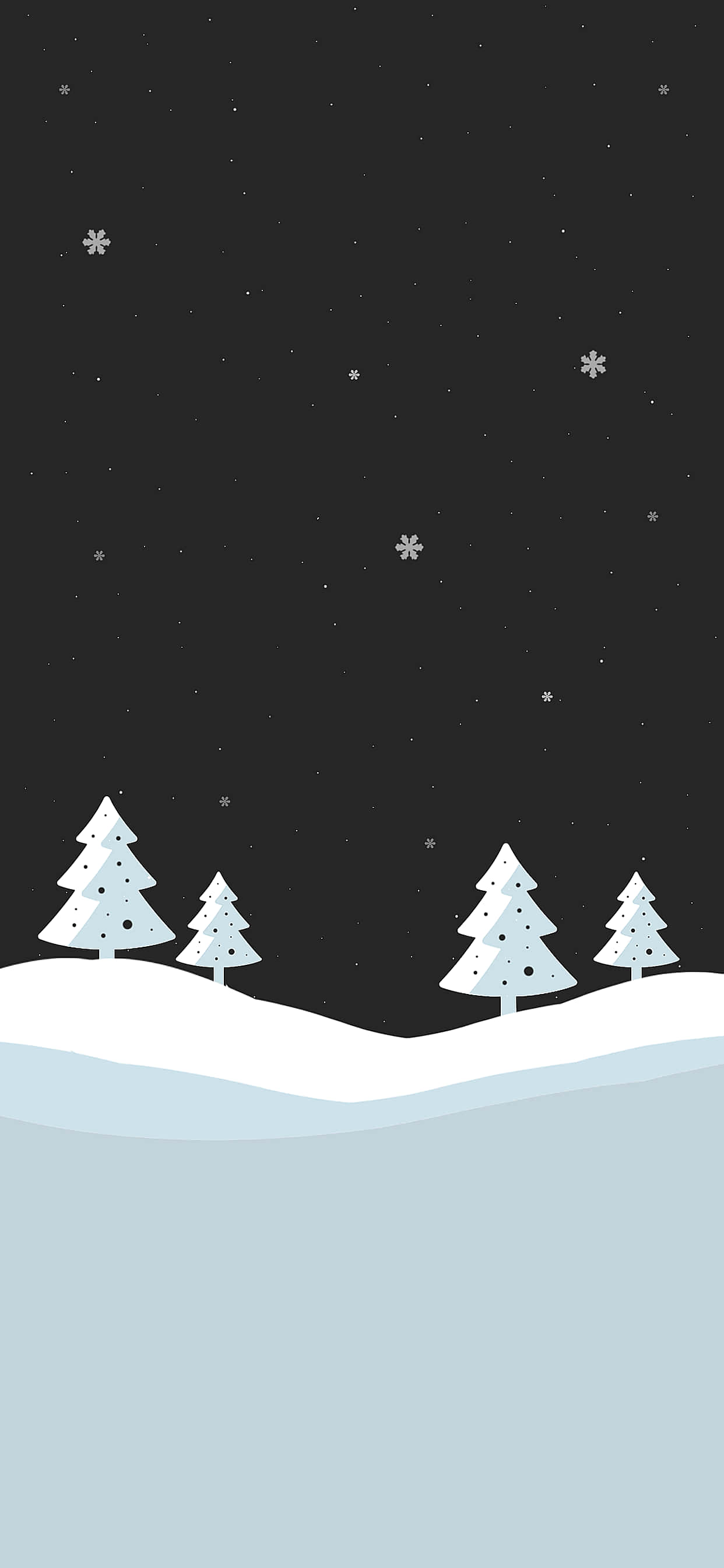 Hvit julemark iPhone Bakgrunner