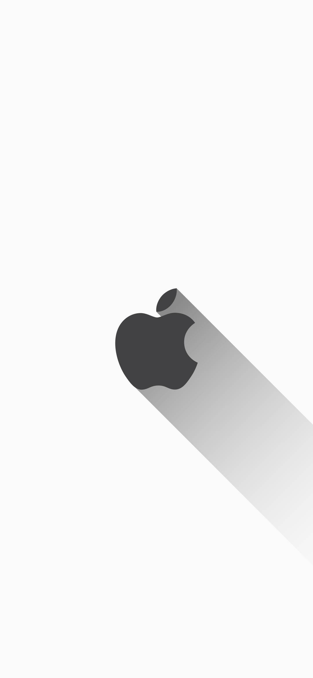 Hvit med Apple-logo iPhone Bakgrunner