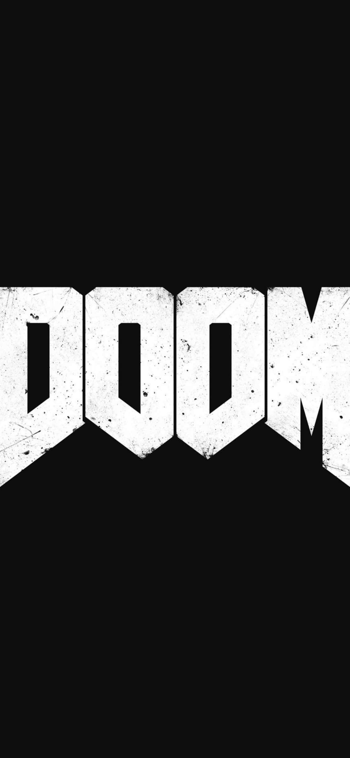 Hvit Svart Doom iPhone Xs Bakgrunn Bakgrunner