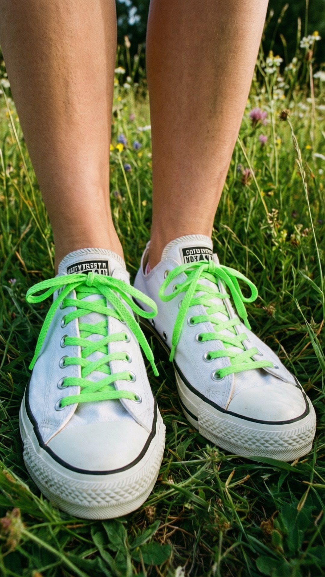 Hvite Converse-sneakers Bakgrunner
