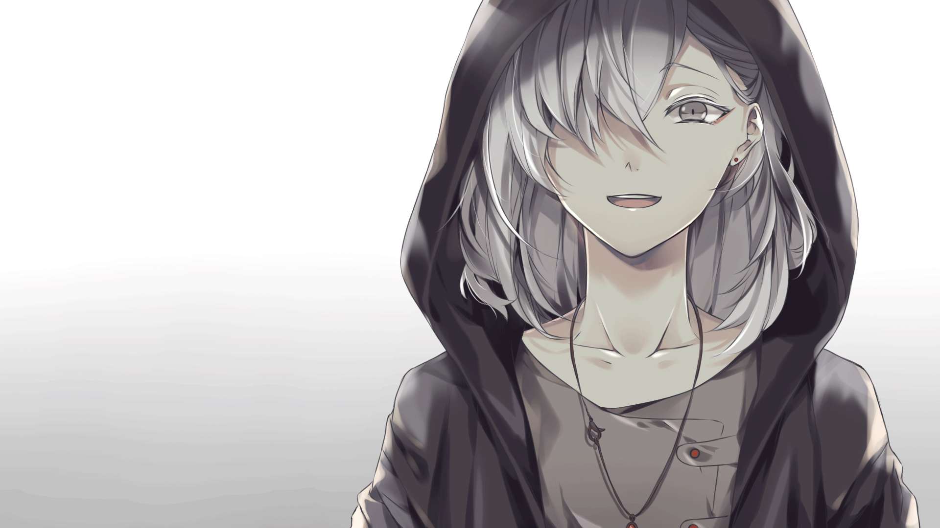 Hvithåret animegutt nightcore Bakgrunner