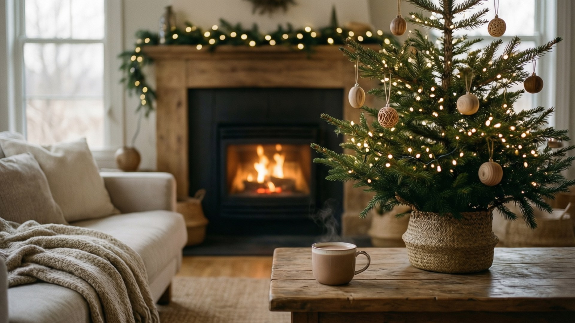 Hygge jule-stue Bakgrunner