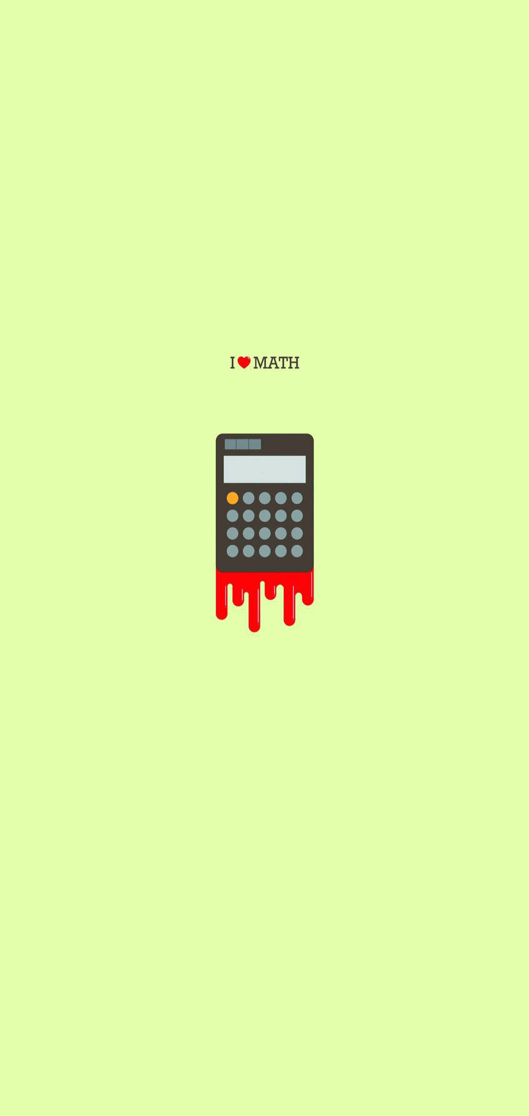I Love Math Minimalistisk iPhone Bakgrunner