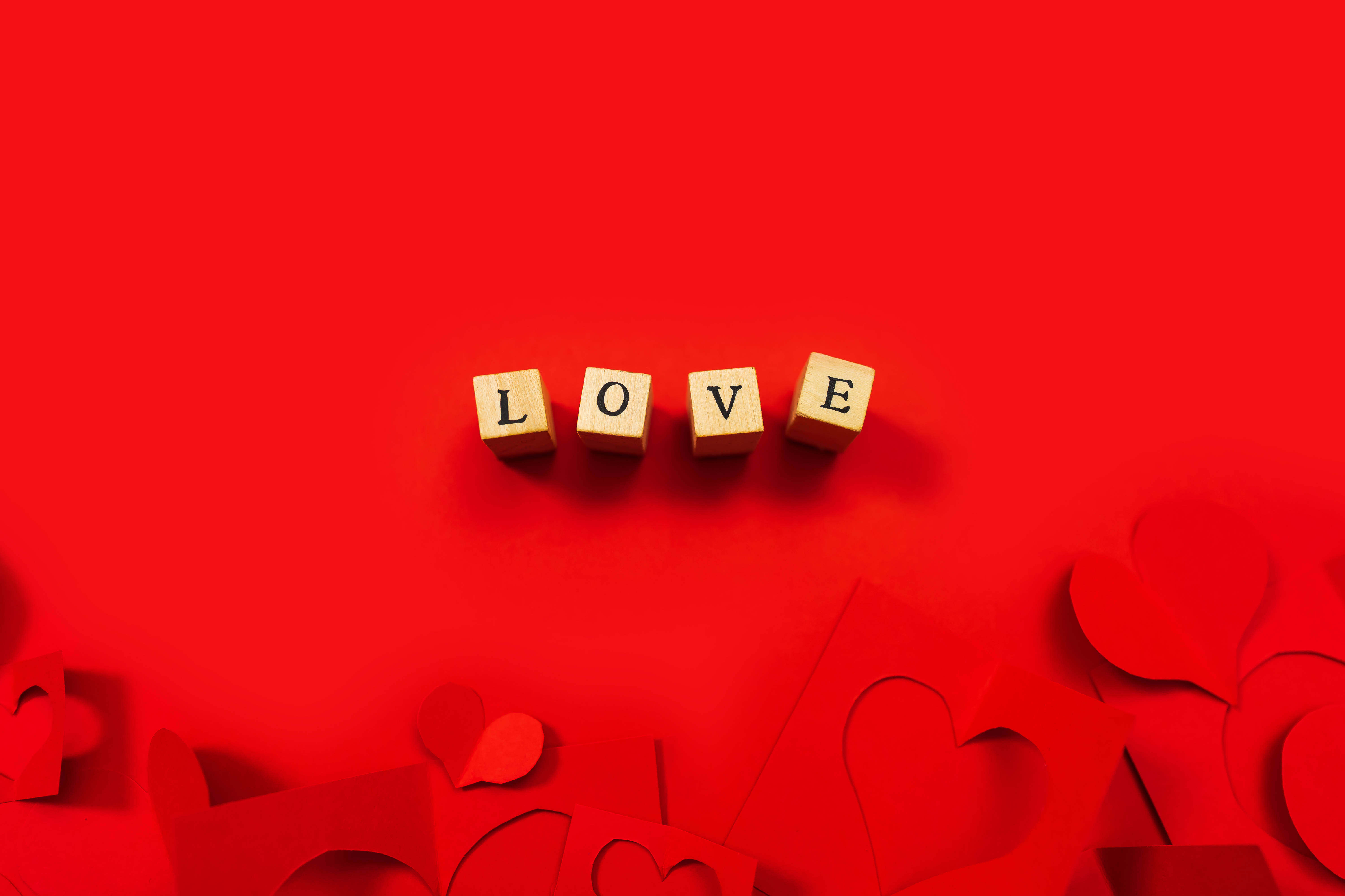 I Love You So Much Treklosser Rød Bakgrunner