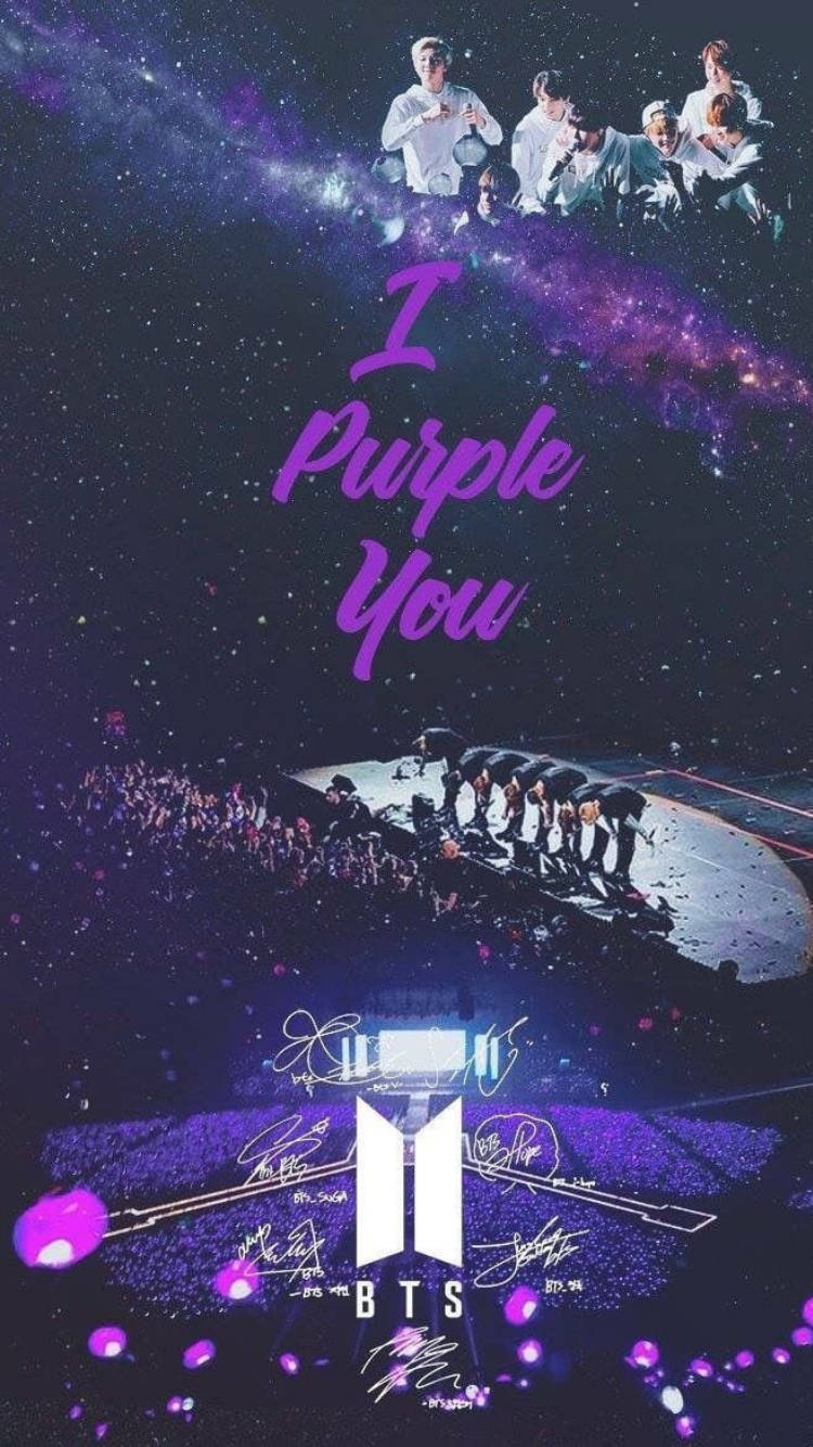 I Purple You Konsertkollasj Bakgrunner