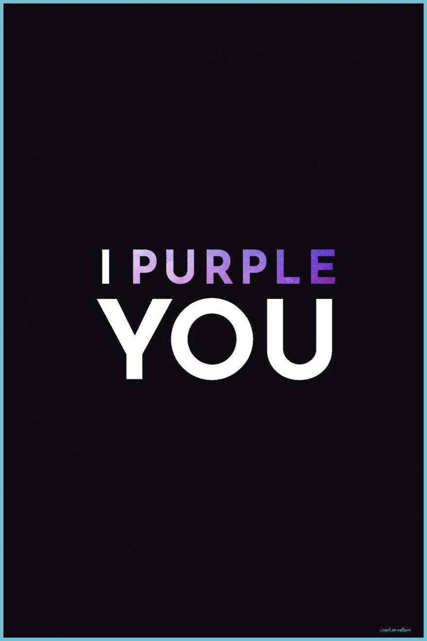 I Purple You Overgang i Svart Bakgrunner