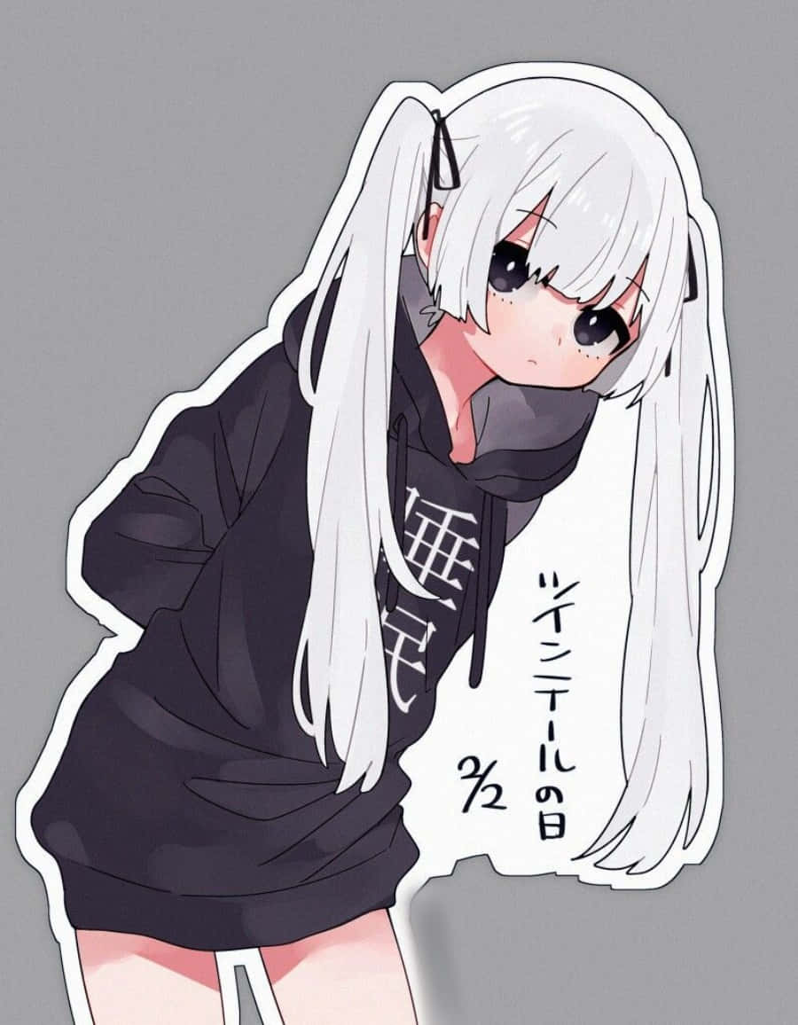 Ikke noe bedre enn å kose seg i denne myke Anime-jente-genseren Bakgrunner