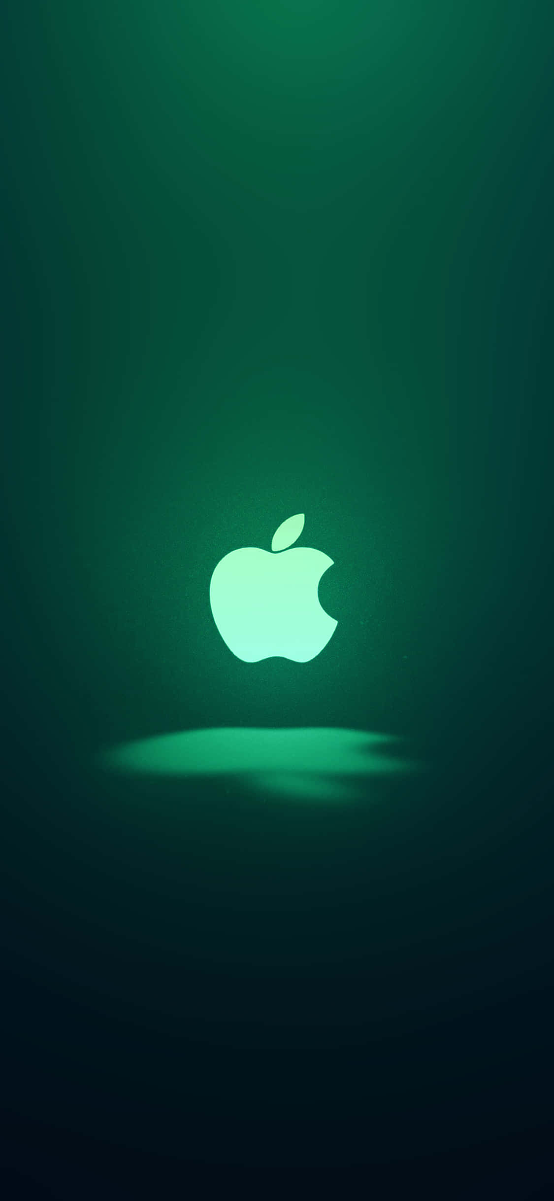 Ikonisk iPhone 11 grønn Apple-logo Bakgrunner