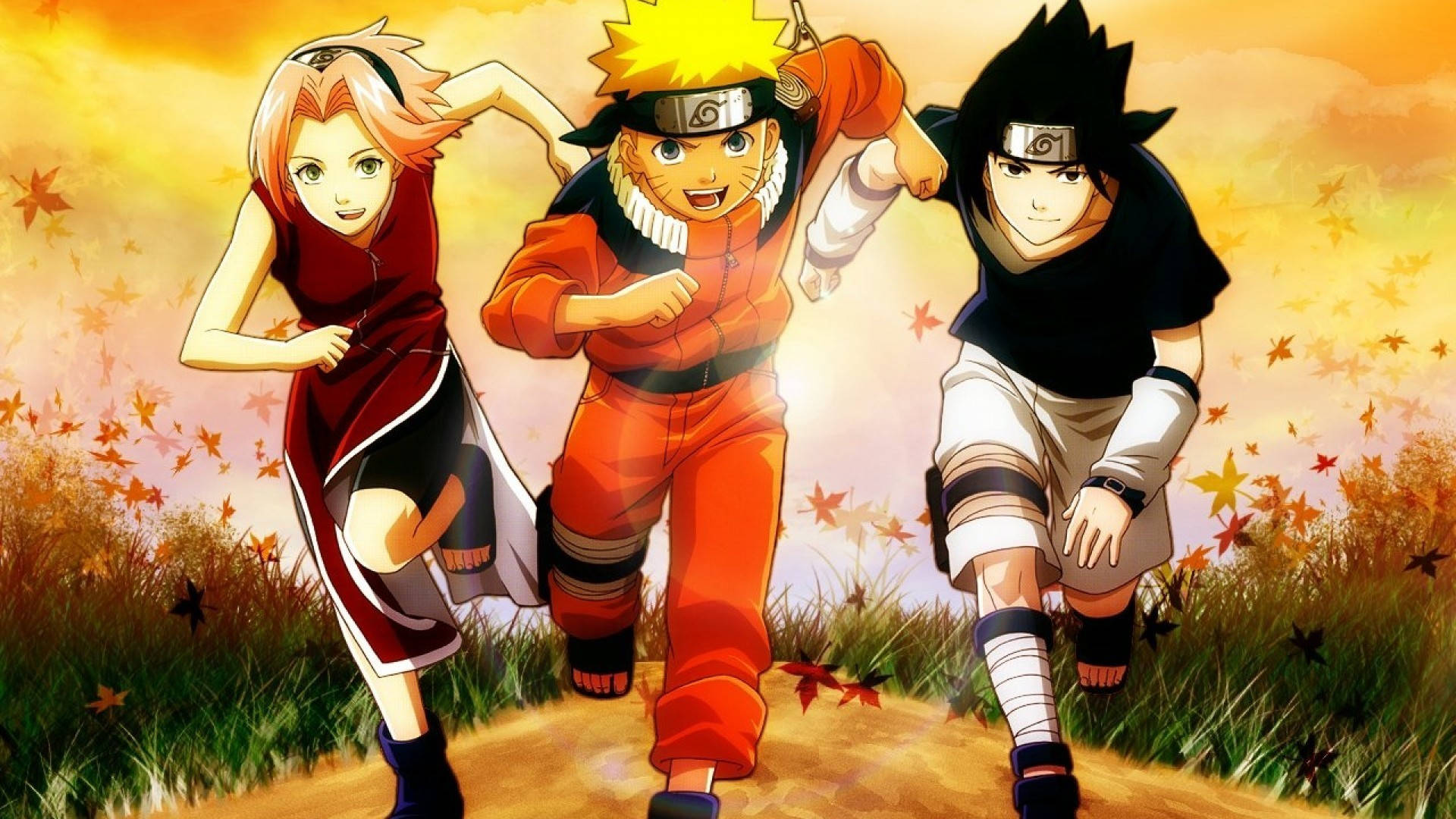 Ikonisk Naruto og Team 7-plakat Bakgrunner