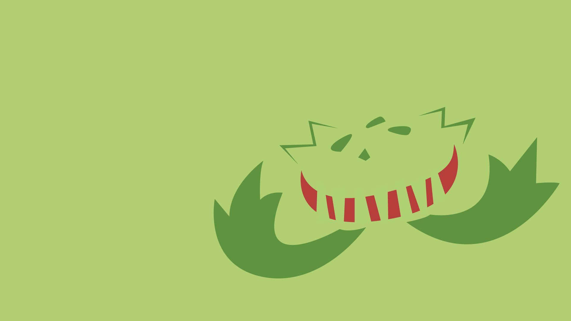 Ikonisk smil, tenner og hender til Carnivine Bakgrunner