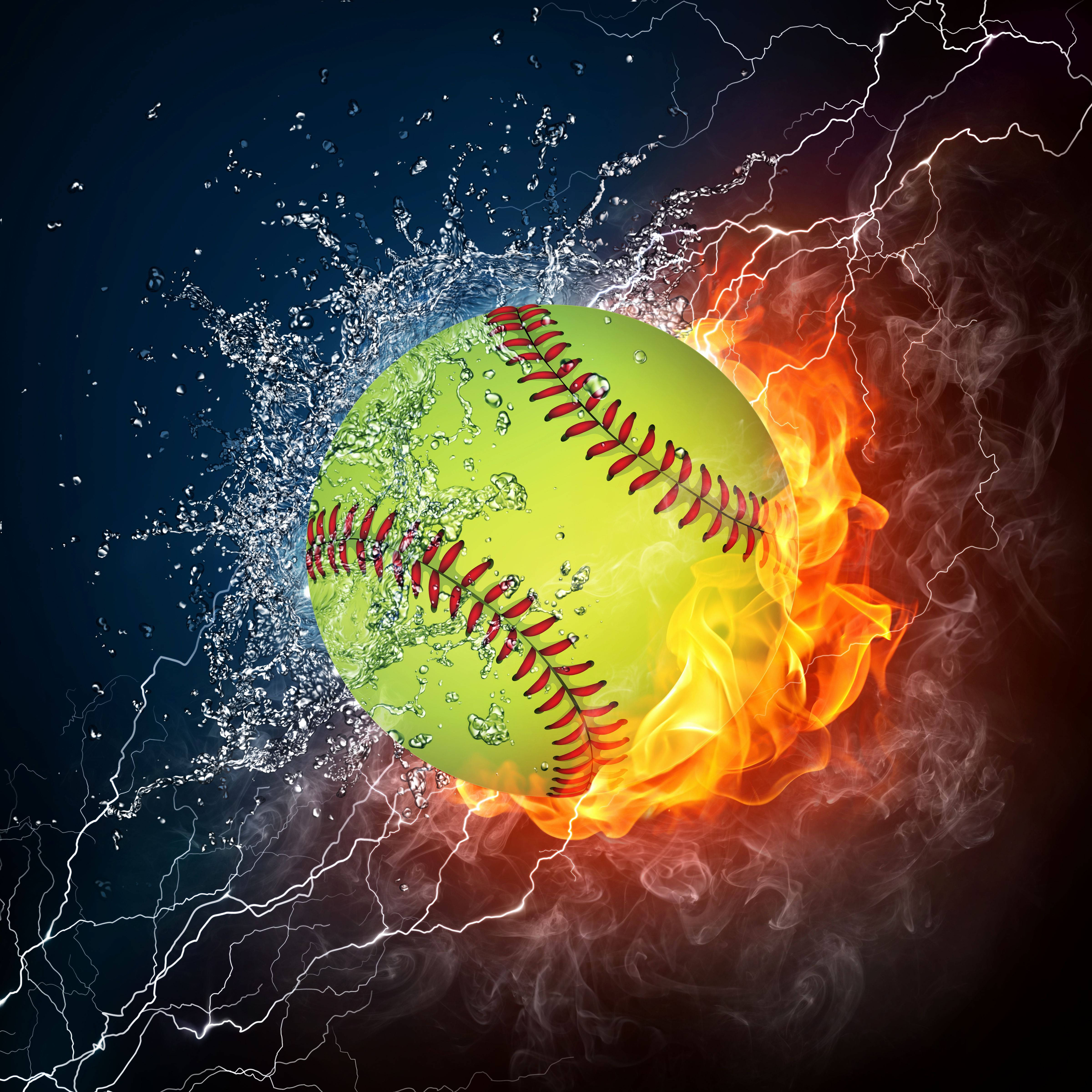 Ild og vann fantastisk softball Bakgrunner