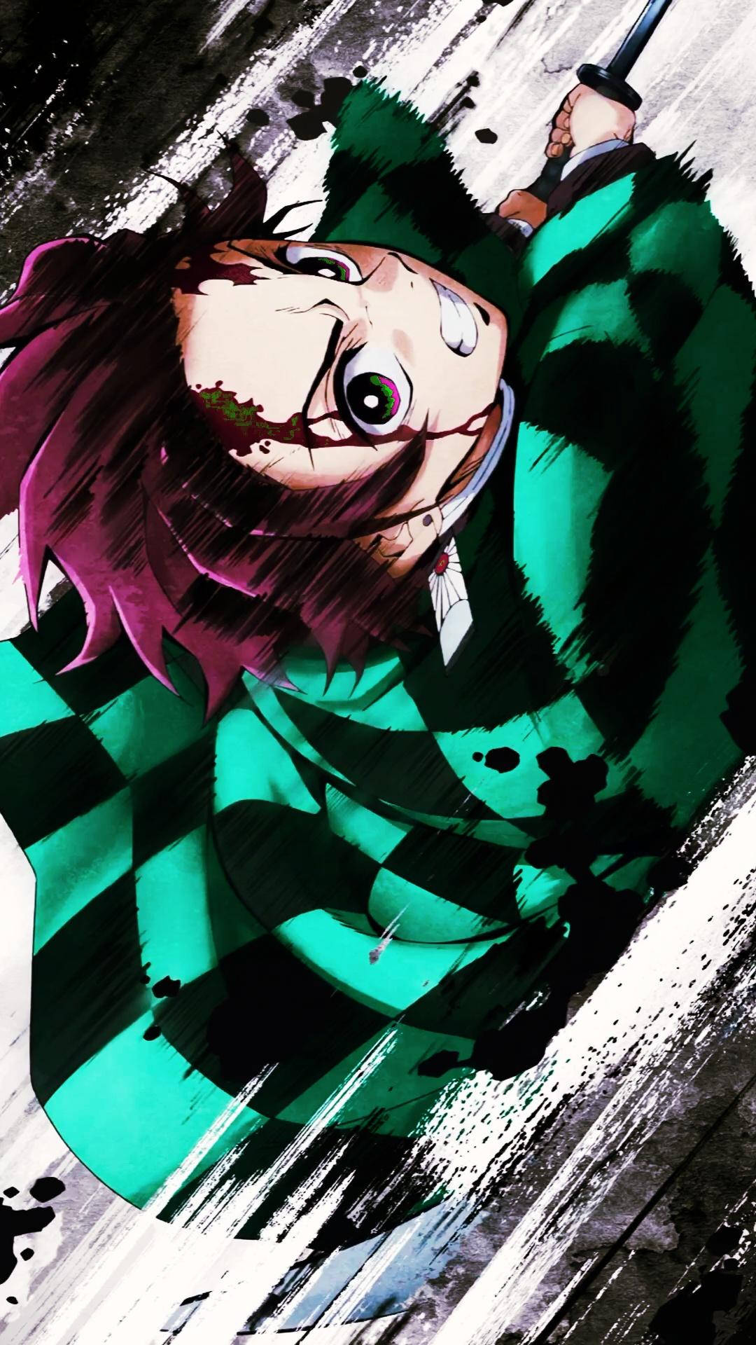 Illustrasjon Demon Slayer Telefon Tanjiro Bakgrunner