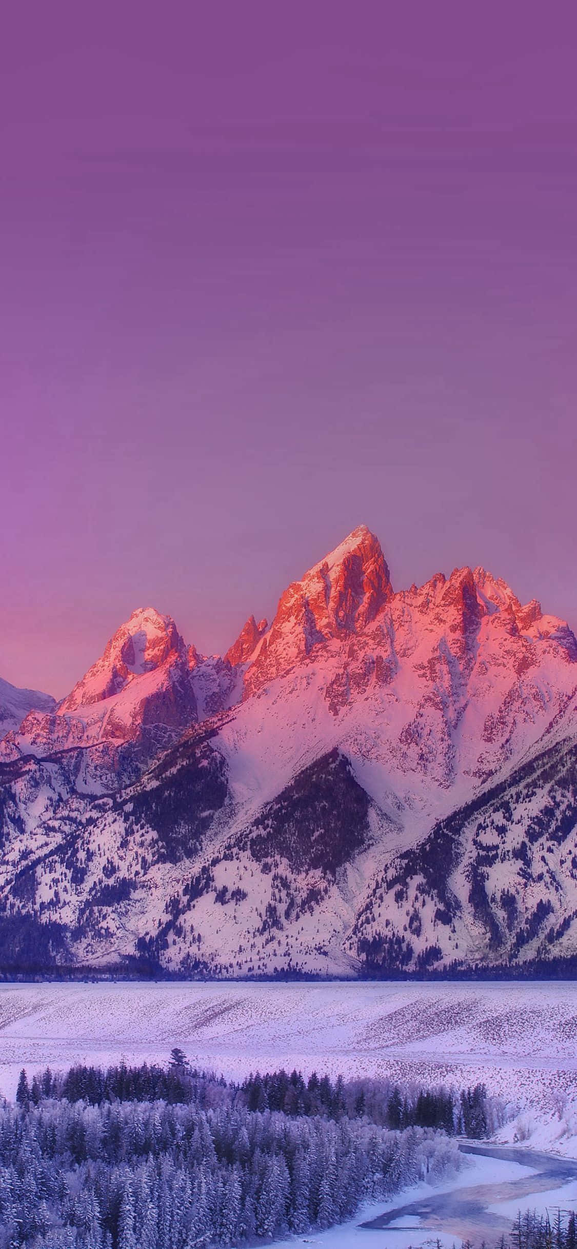 Imponerende naturscene for iPhone X Bakgrunner