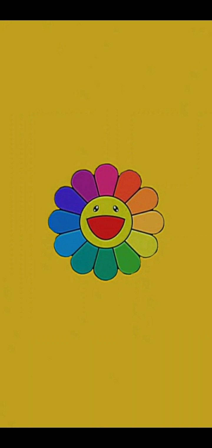 Indie Kid-estetikk smilende blomst Bakgrunner