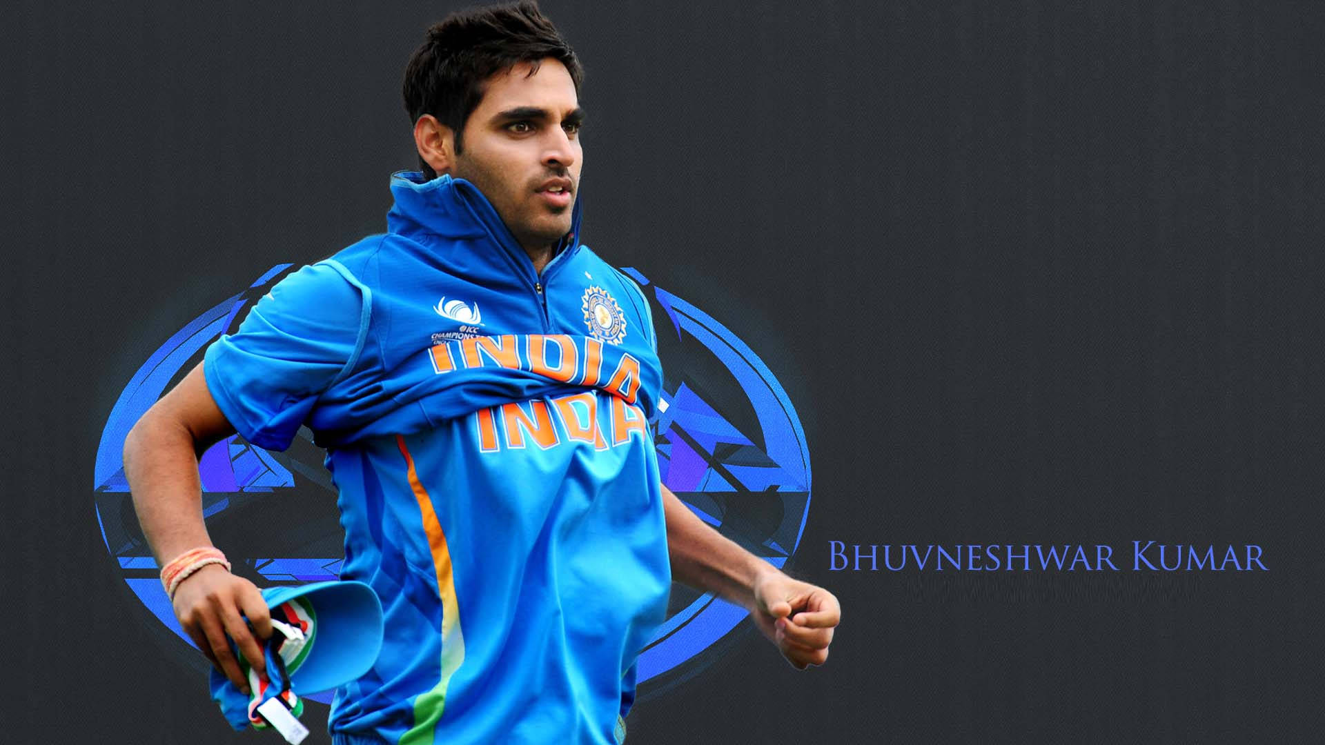 Indisk cricketlagmedlem Bhuvneshwar Kumar Bakgrunner