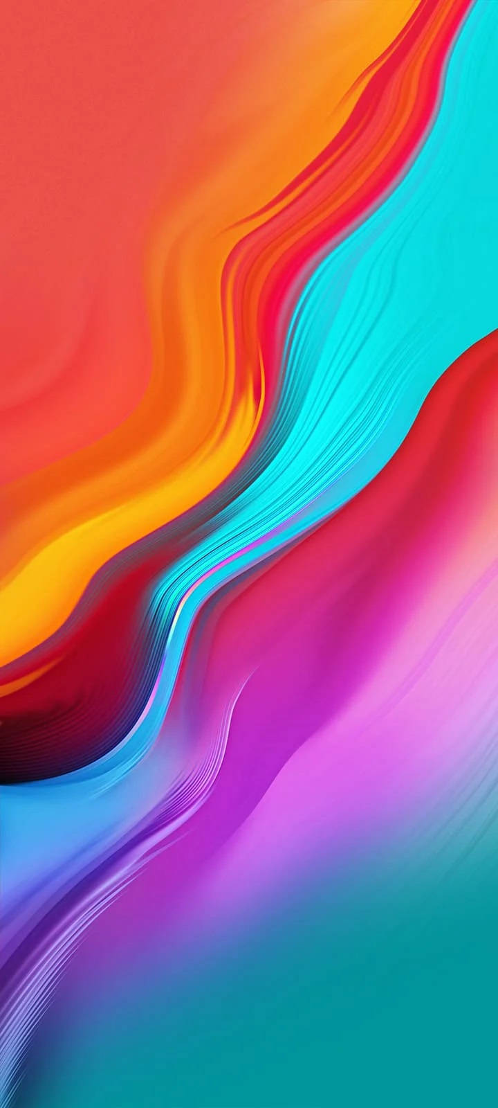 Infinix Smart 4 Abstrakte Fargerike Kurver Bakgrunner