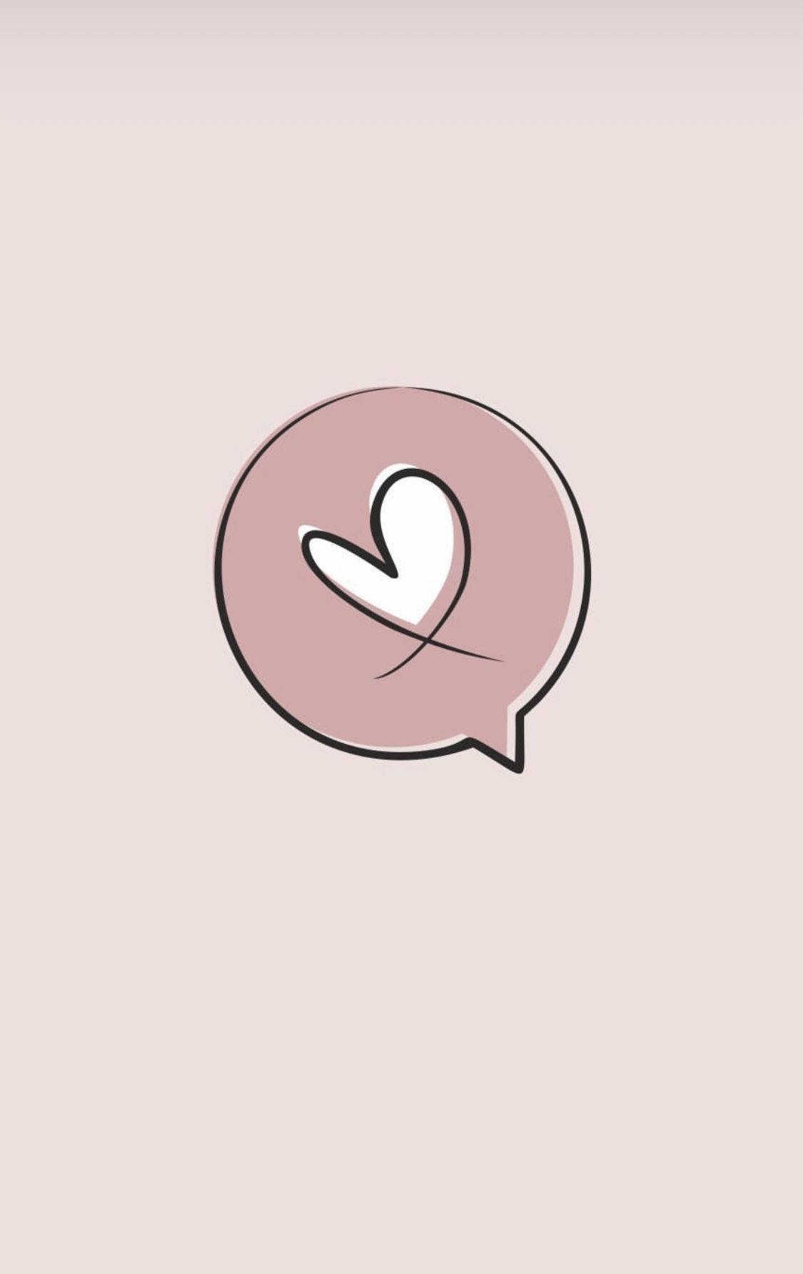 Instagram Story taleboble hjerte Bakgrunner