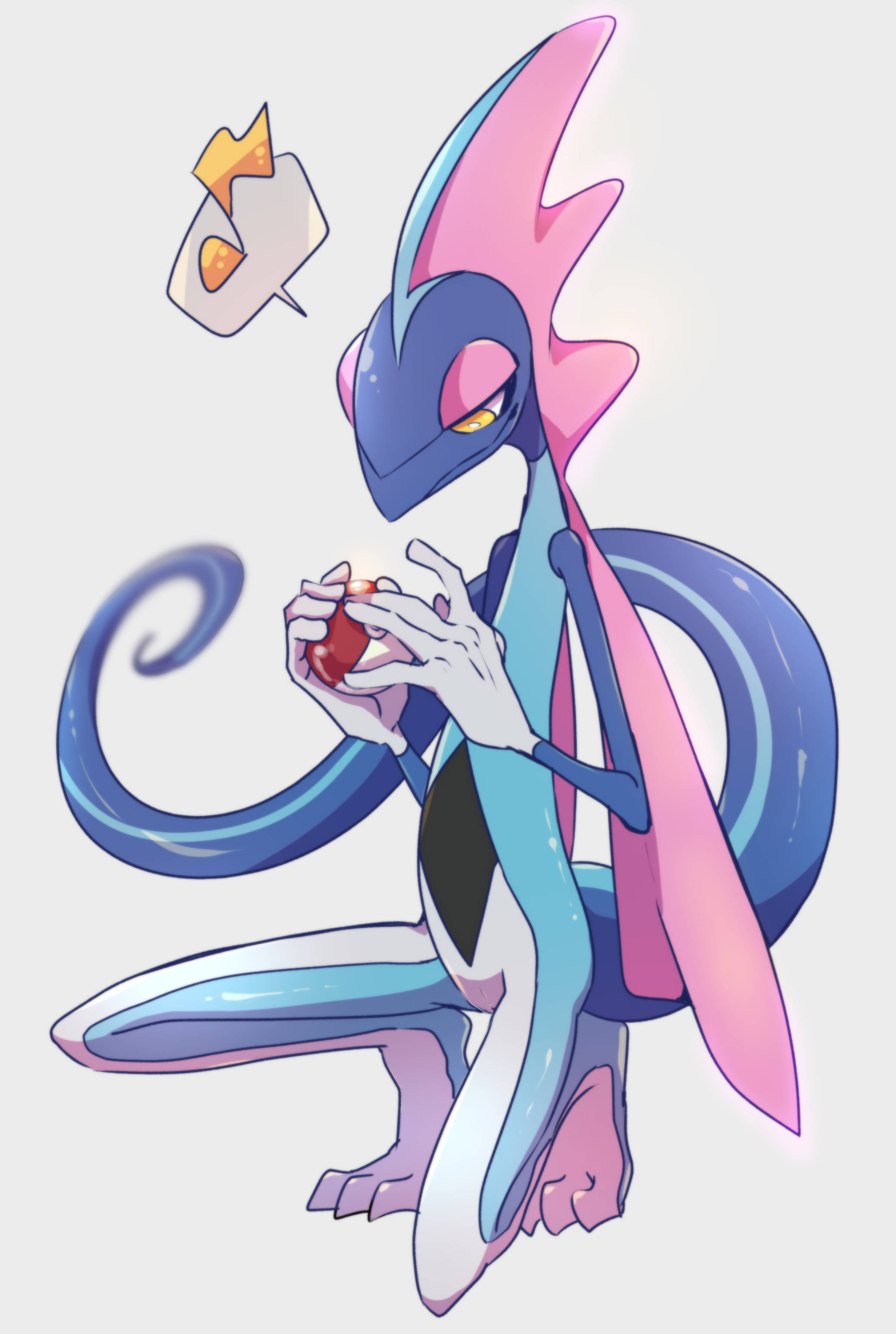 Inteleon, The Secret Agent Pokémon med en Poké Ball Bakgrunner