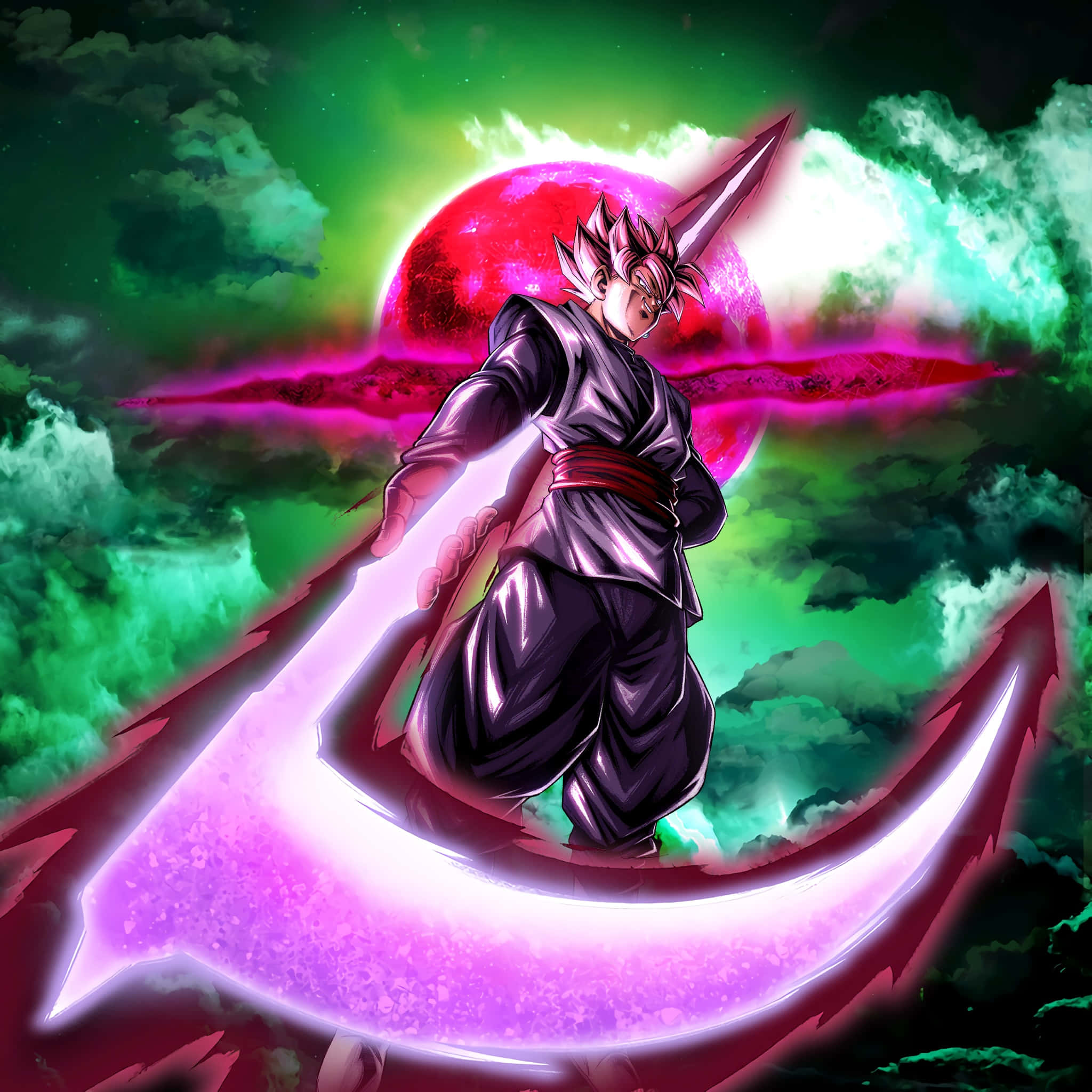 Intens Goku Black i aksjon Bakgrunner