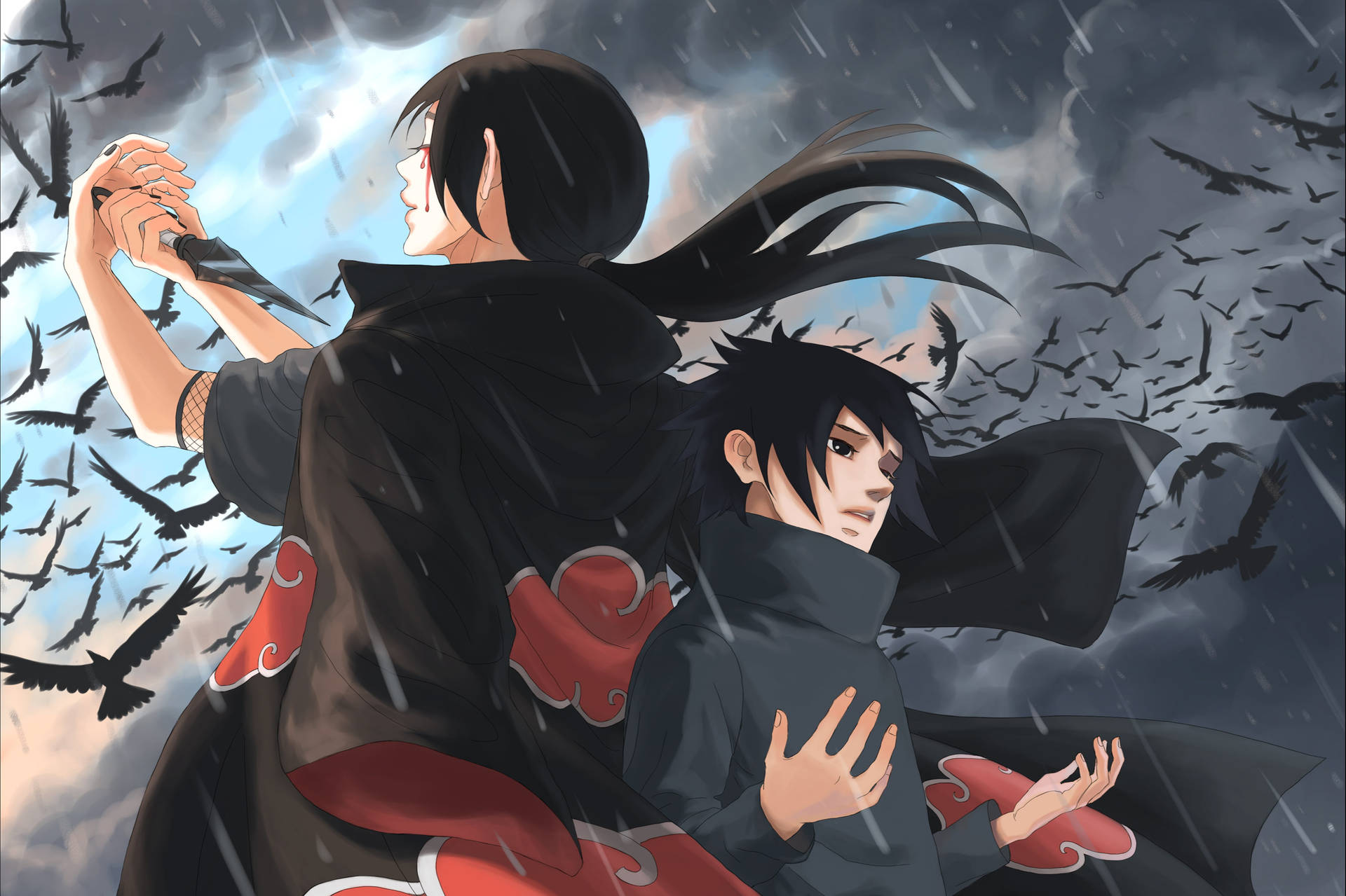 Naruto 4K Uchiha-brødre-bakgrunn