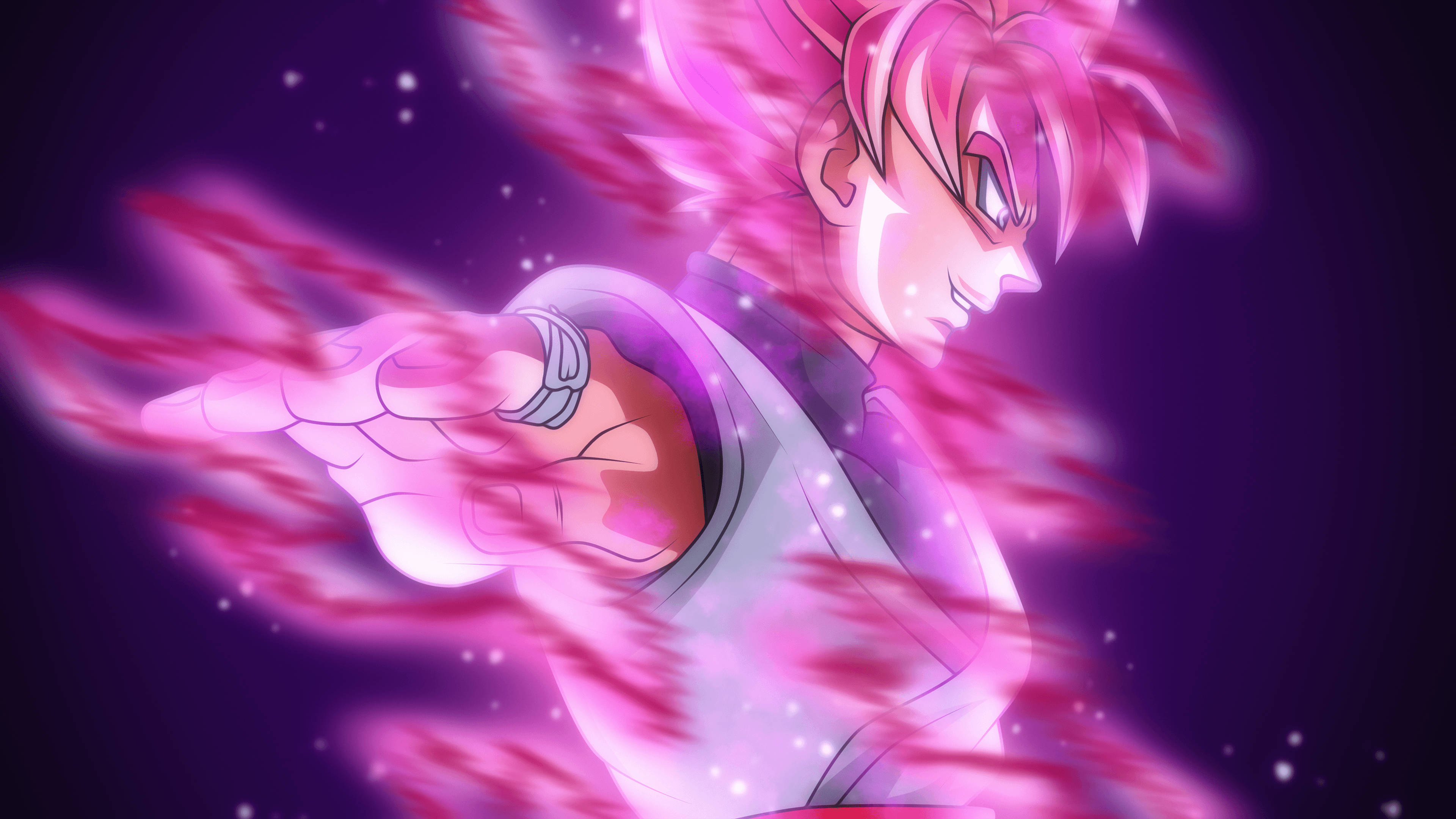 Intens kraft – Black Goku i Super Saiyan-form Bakgrunner