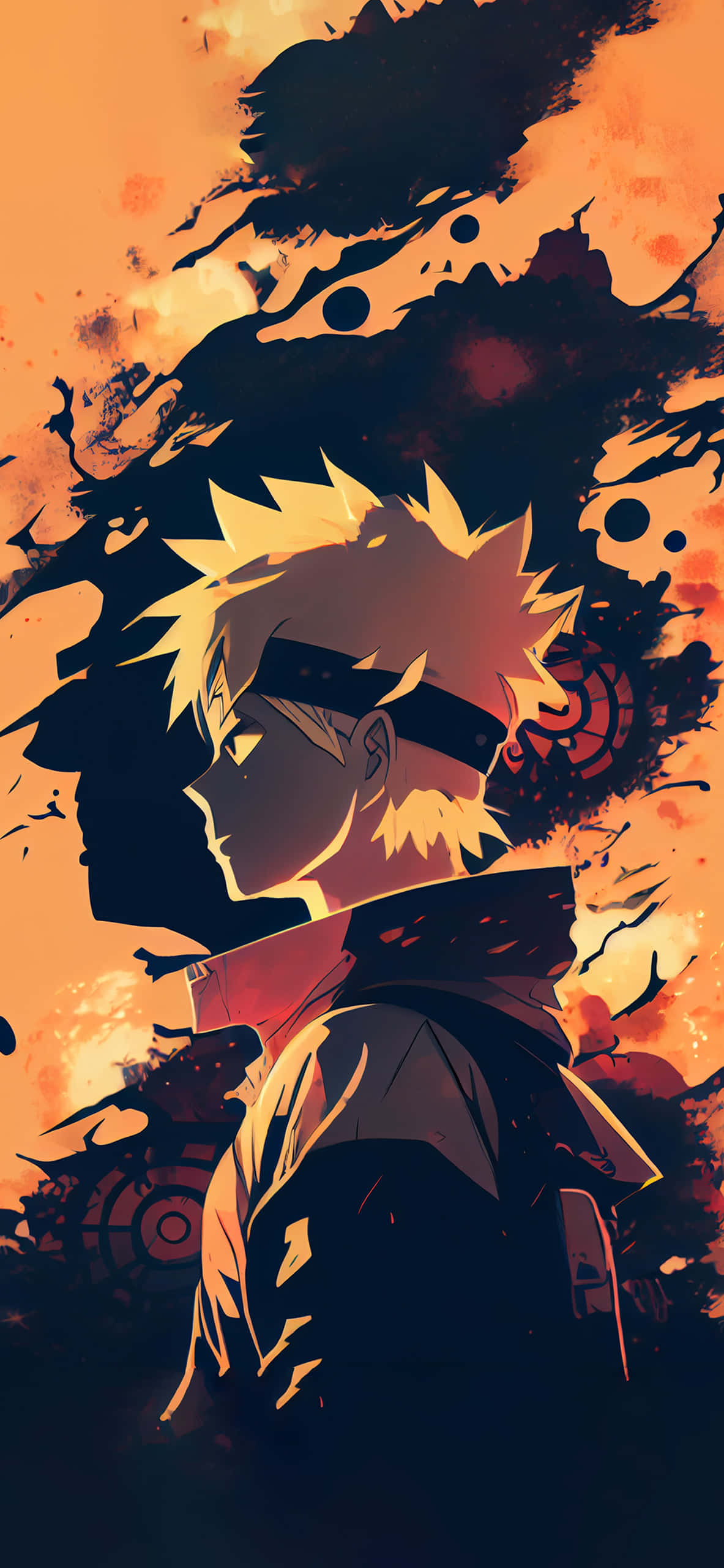 Intens treningsøkt i Naruto-anime Bakgrunner