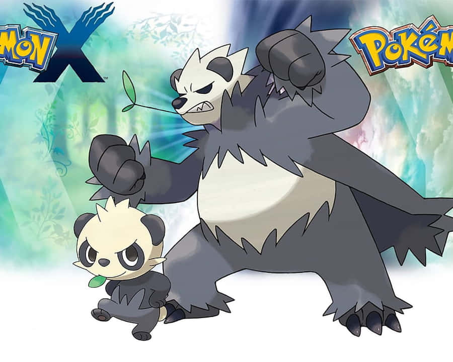 Intense kamptid med Pancham og Pangoro, Pokemon X og Y Bakgrunner