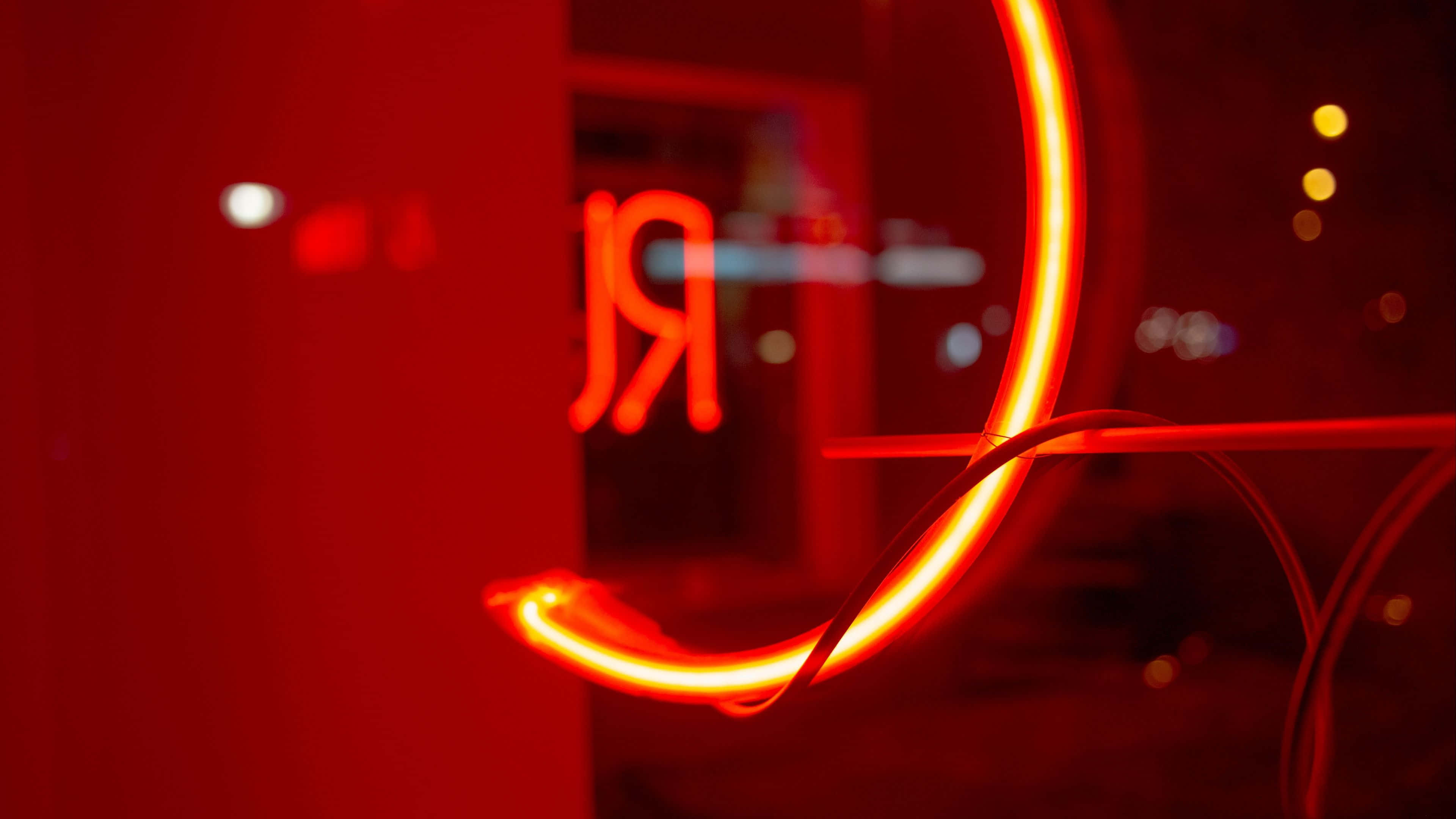 Intenst neonrød bakgrunn Bakgrunner