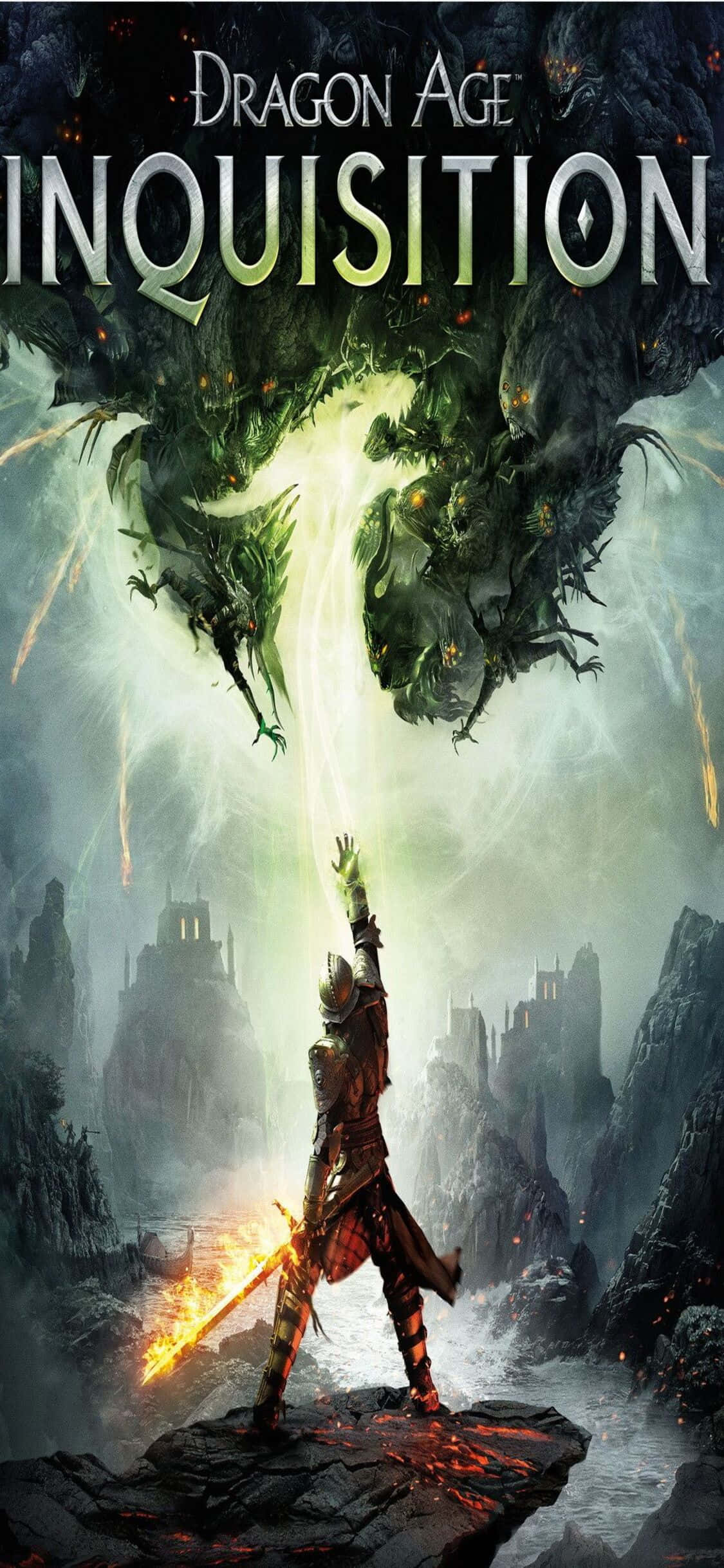 Intenst spill på din iPhone Xs med Dragon Age Inquisition Bakgrunner