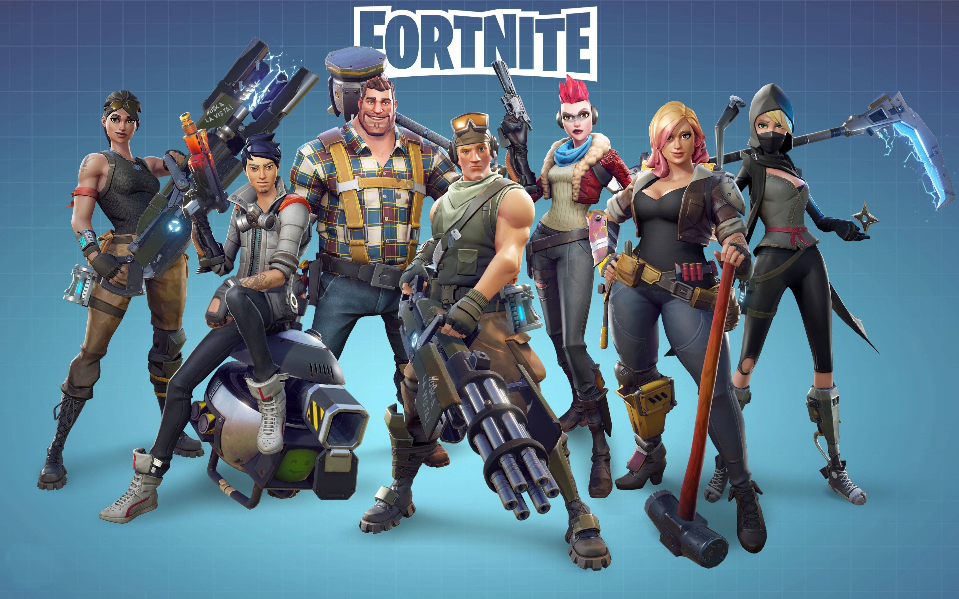 Interessant plakat i Fortnite-skinnantrekk Bakgrunner