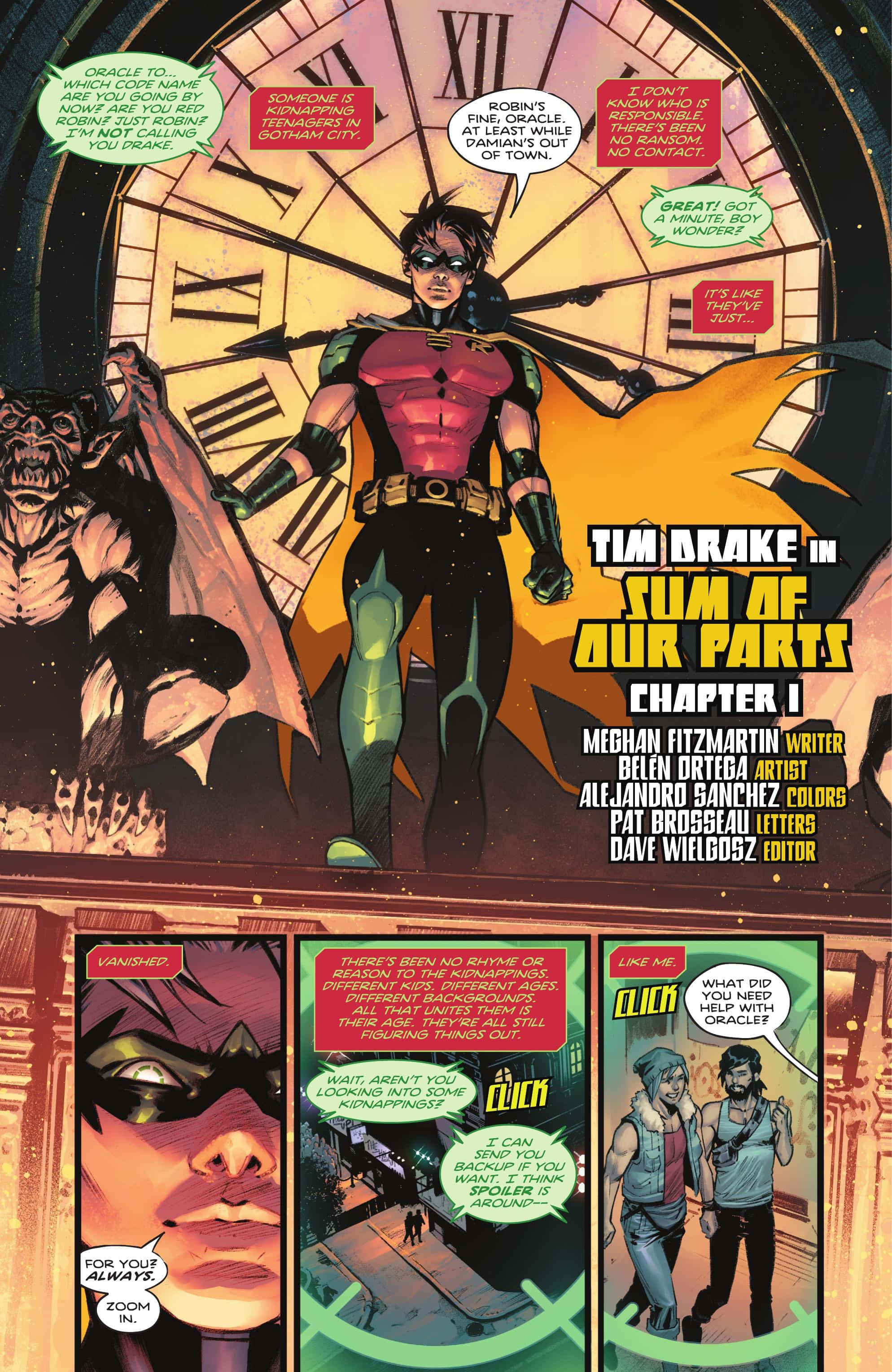 Intrepid Tim Drake i aksjon som Red Robin Bakgrunner