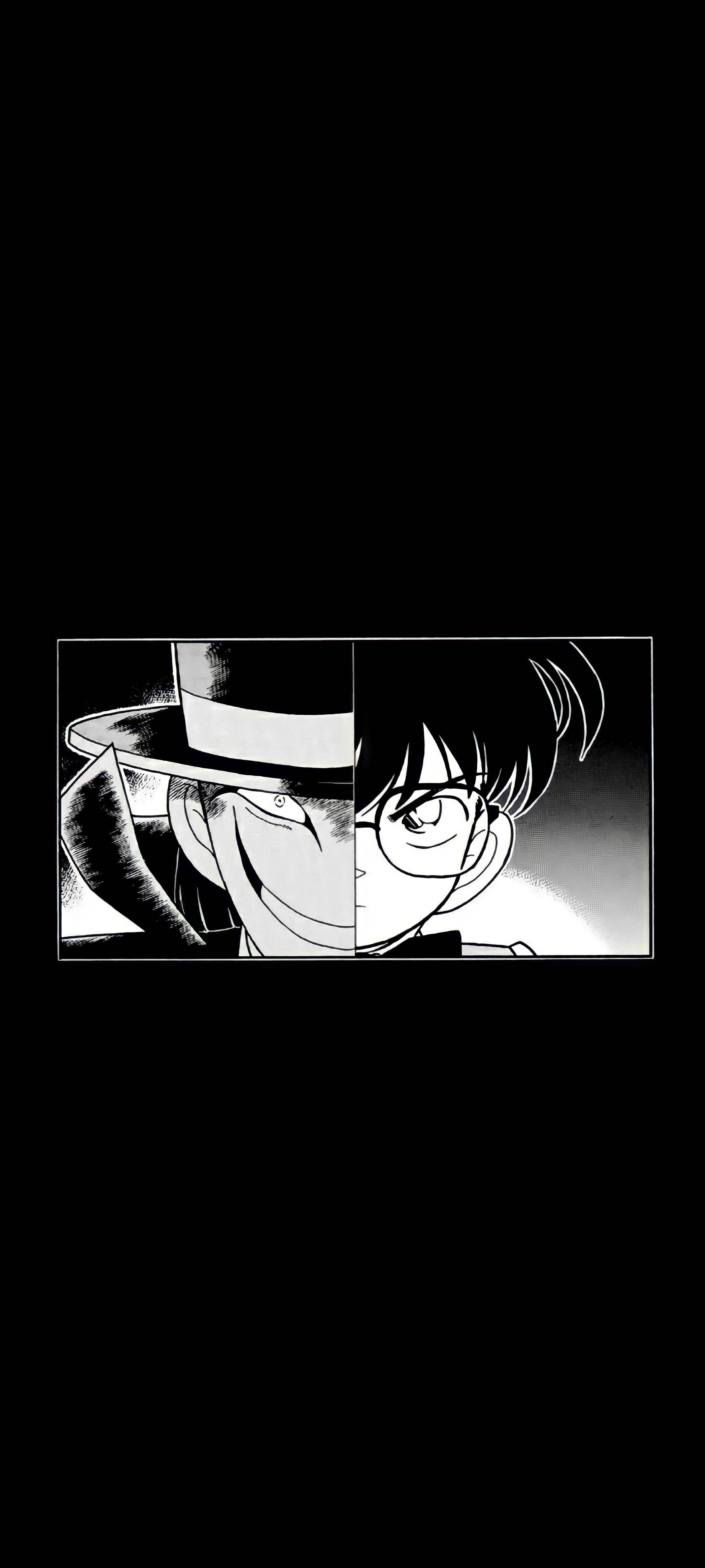 Intrigant svart Manga-karakter Bakgrunner