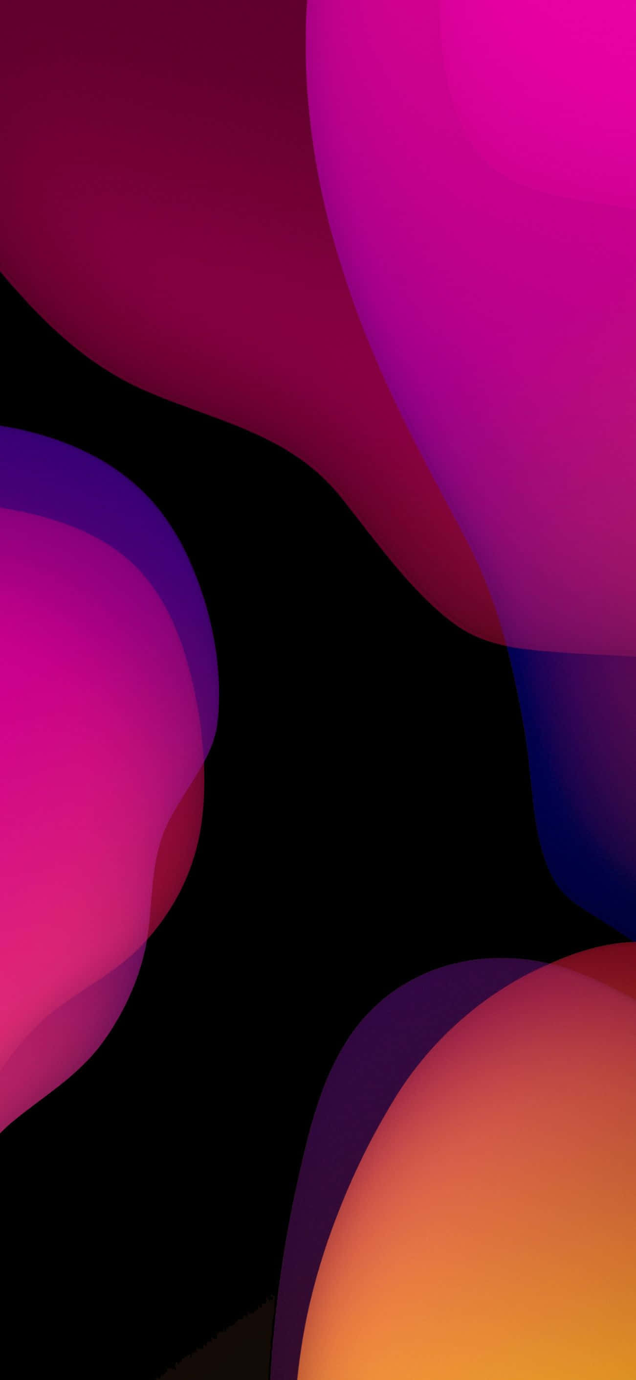 iOS 1 Lilla og røde bobler Bakgrunner