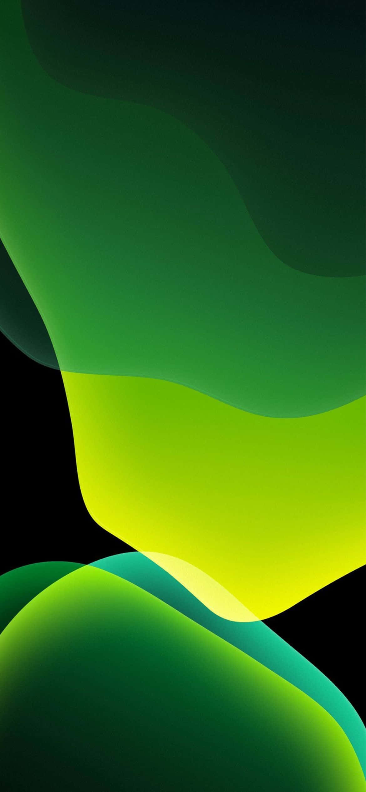 iOS 13 grønne nyanser bakgrunn Bakgrunner
