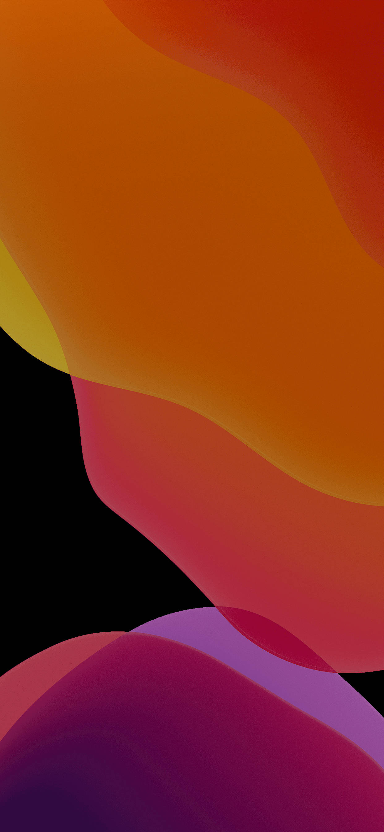 iOS 13 Mørk Oransje Bakgrunner