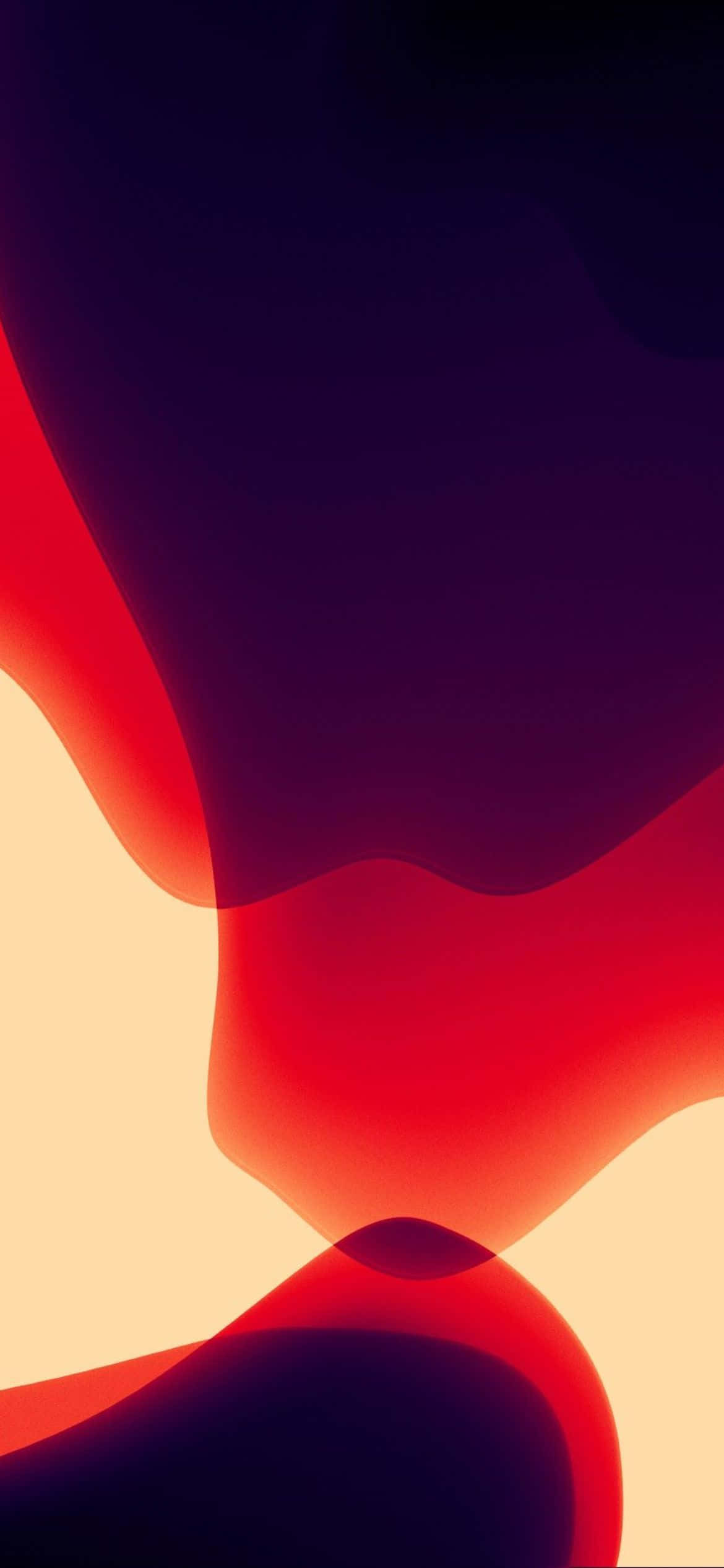 iOS 13 oransje lilla bakgrunn Bakgrunner