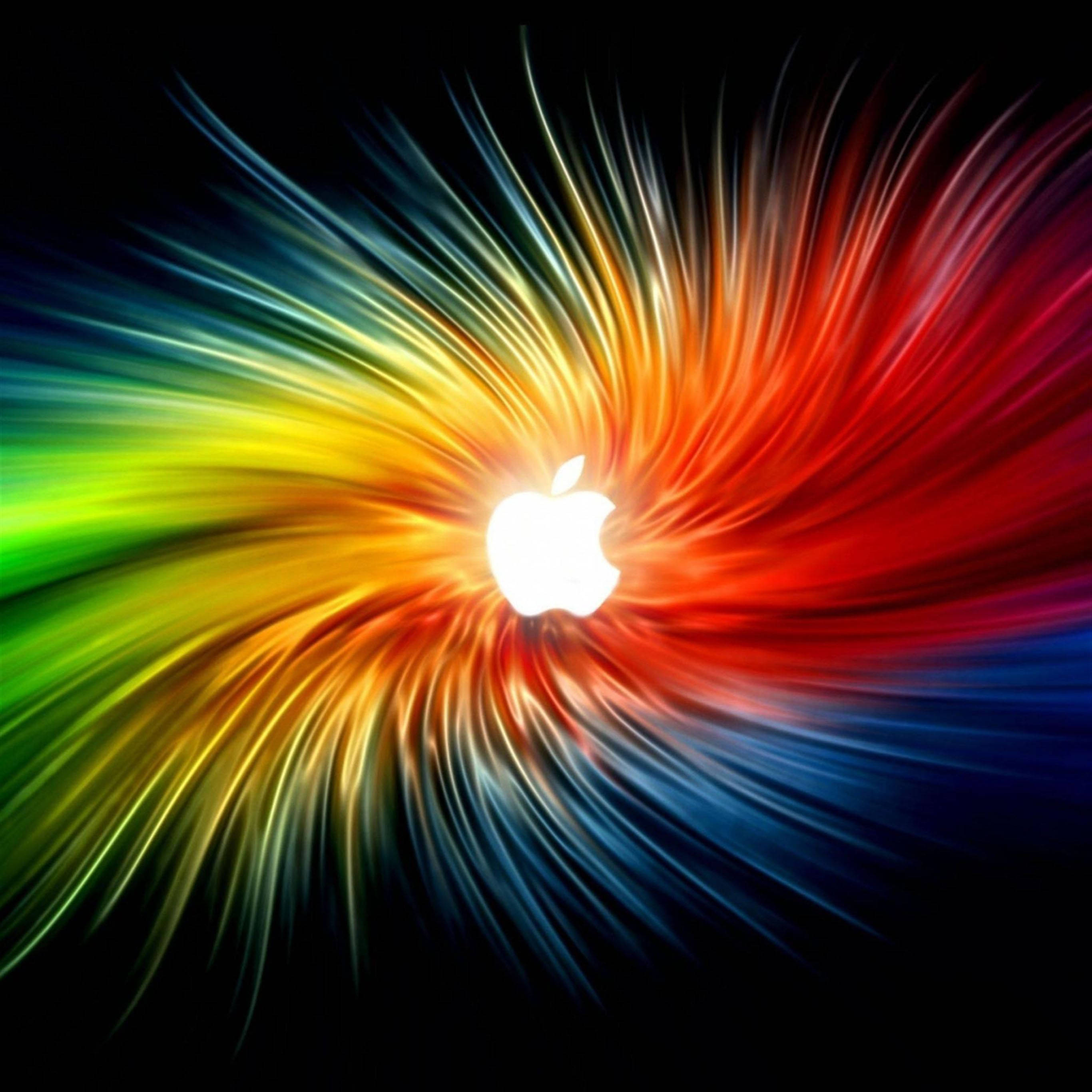 iPad Pro Apple-logo på regnbueklut Bakgrunner