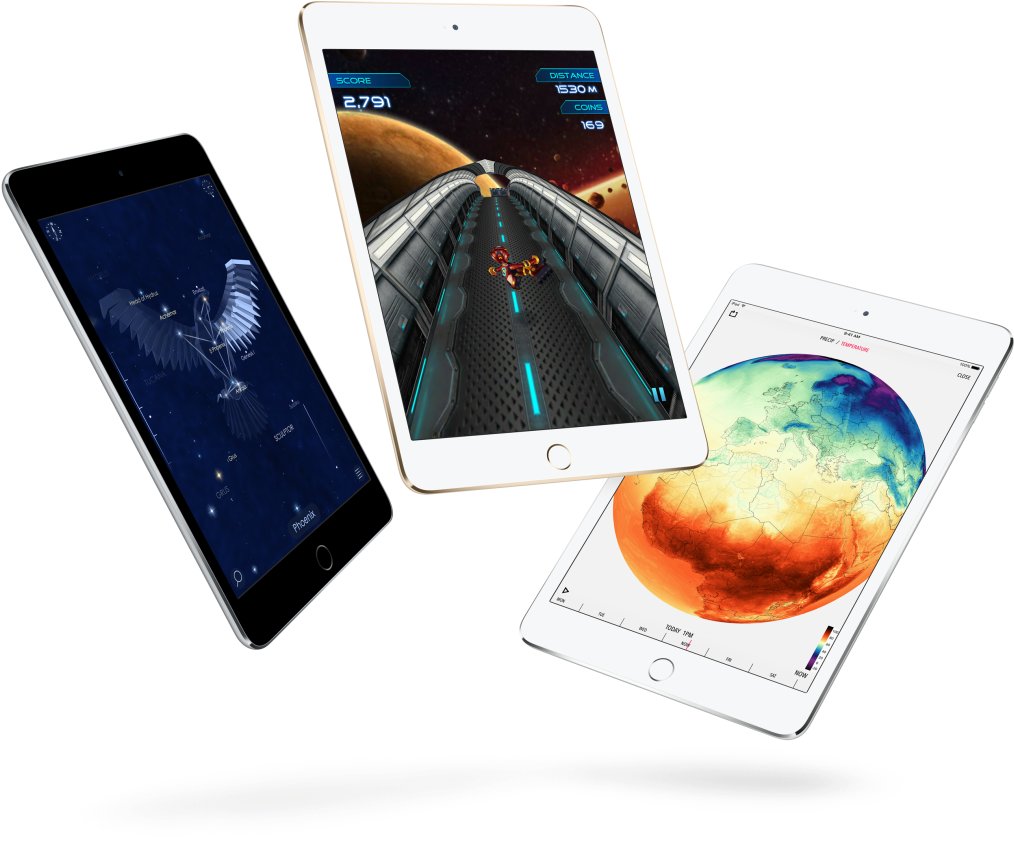 iPad Pro-modeller som viser apper Bakgrunner