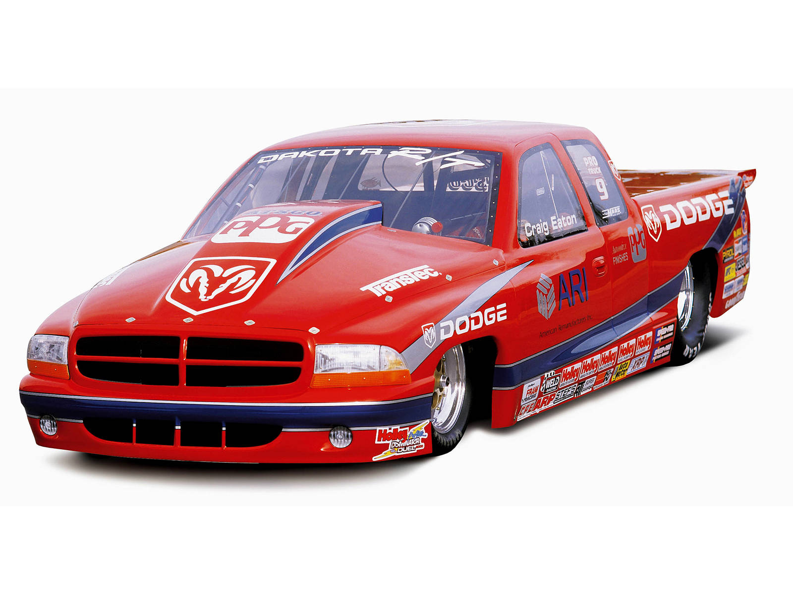 iPad Pro Rød 2001 Dodge Dakota Bakgrunner