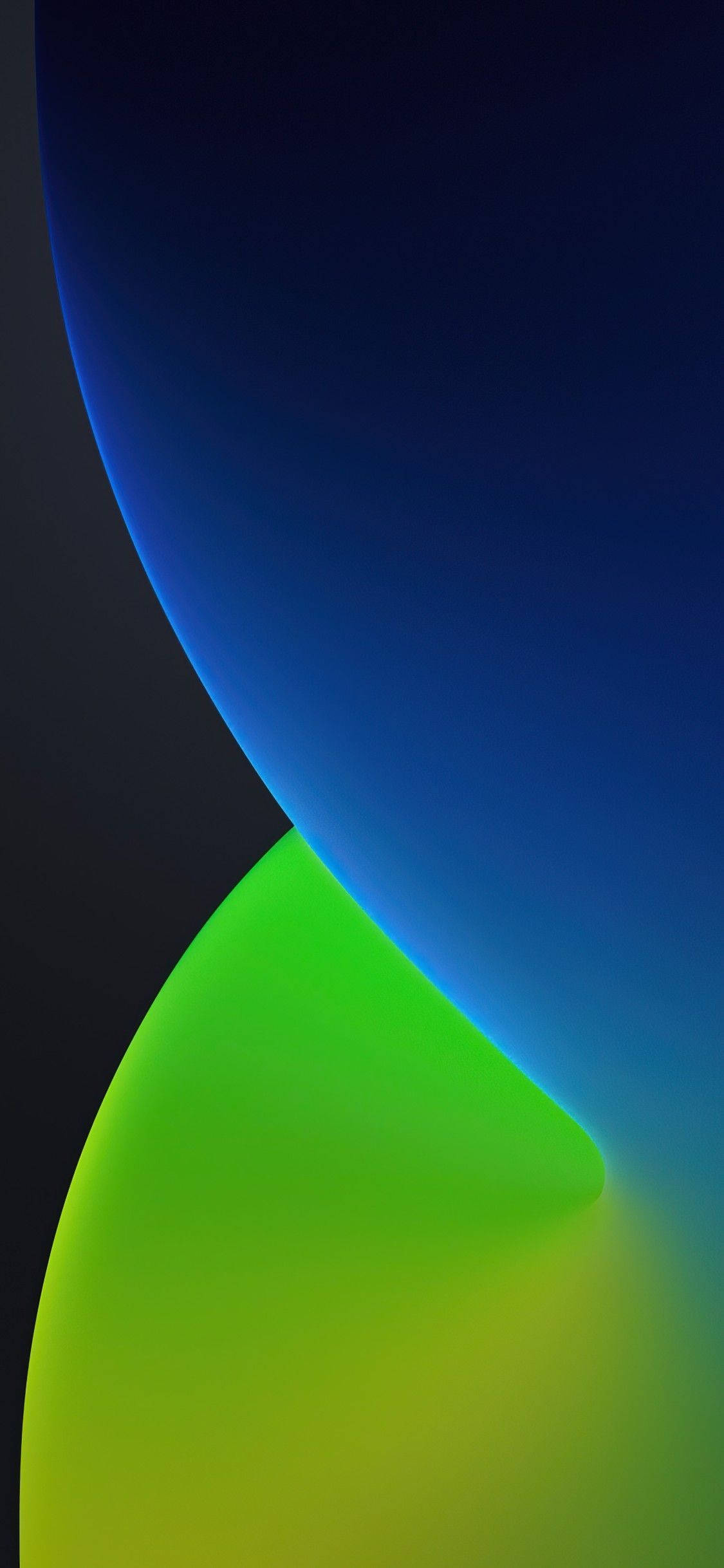 iPhone 12 Standard Grønn Blå Form Bakgrunner