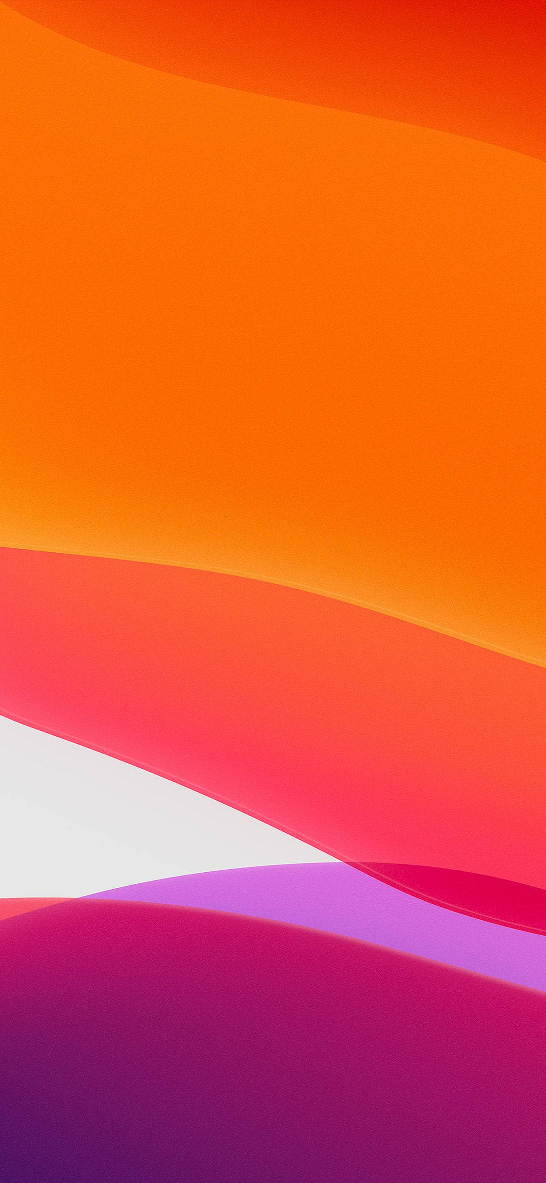 iPhone 13 iOS Rosa Oransje Abstrakt Bakgrunner