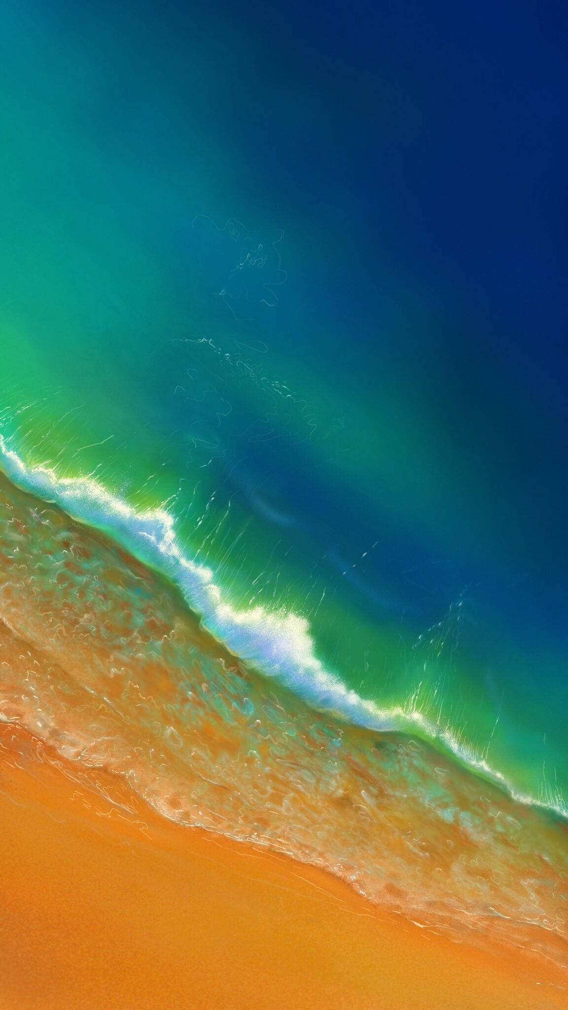 iPhone 14 Grønn Strand Bakgrunner