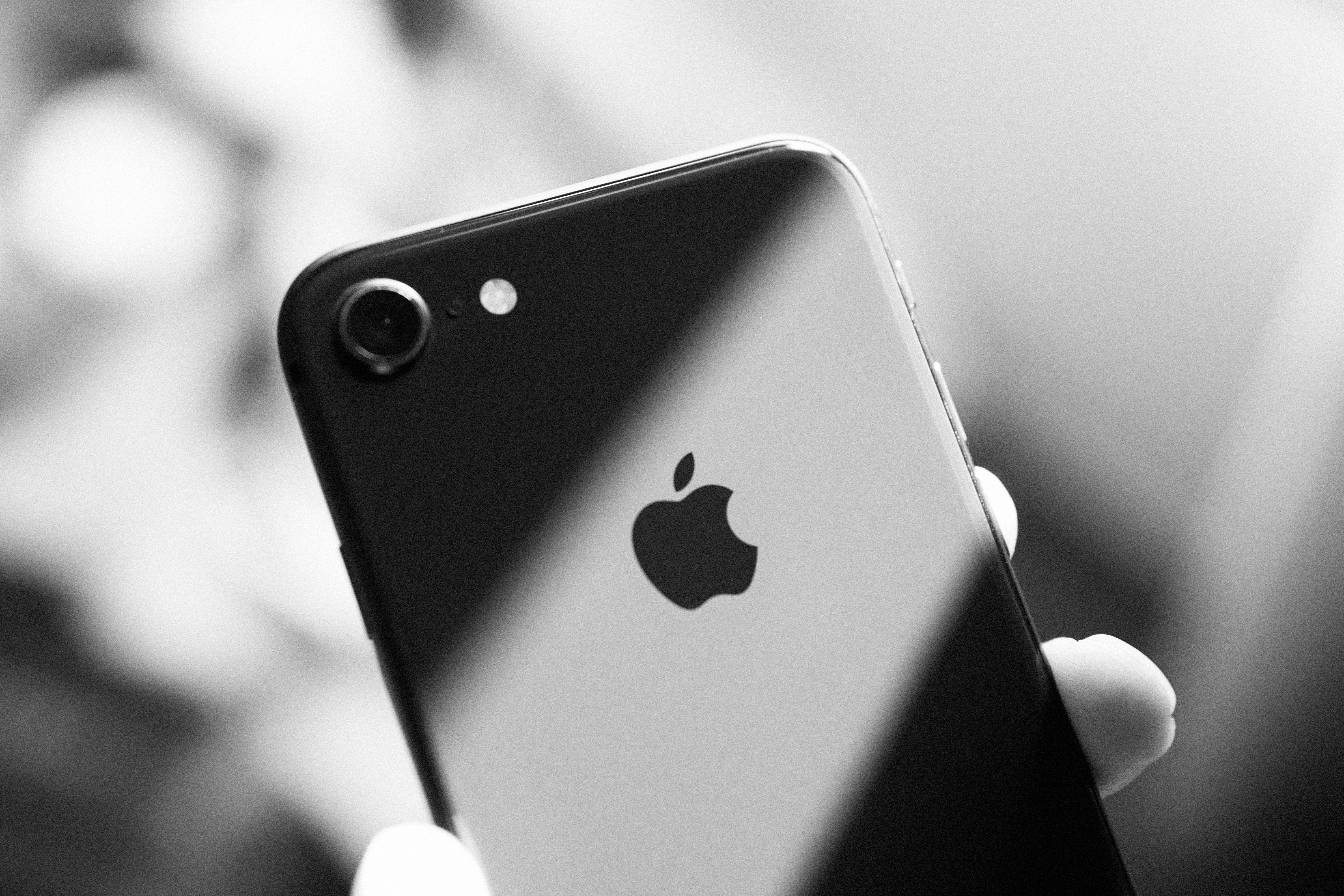 iPhone 8 Gråskala Bakgrunner