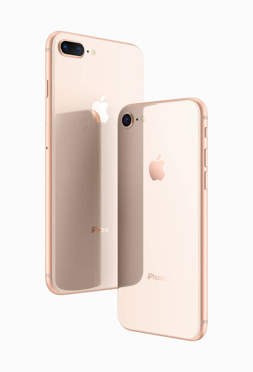 iPhone 8 Rose Gold Bakgrunner